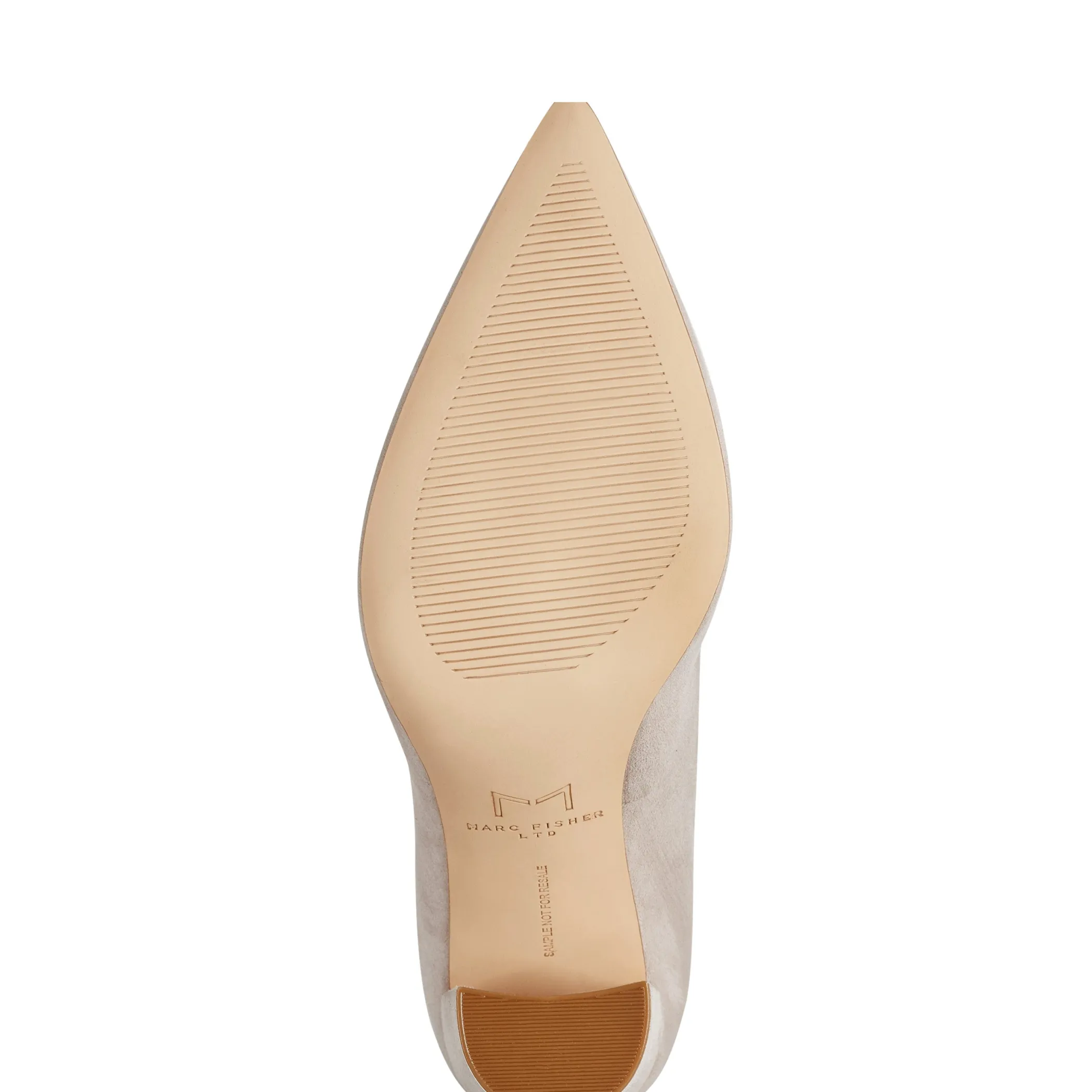 Hot Marc Fisher Abilene Block Heel Pointy Toe Pump Taupe