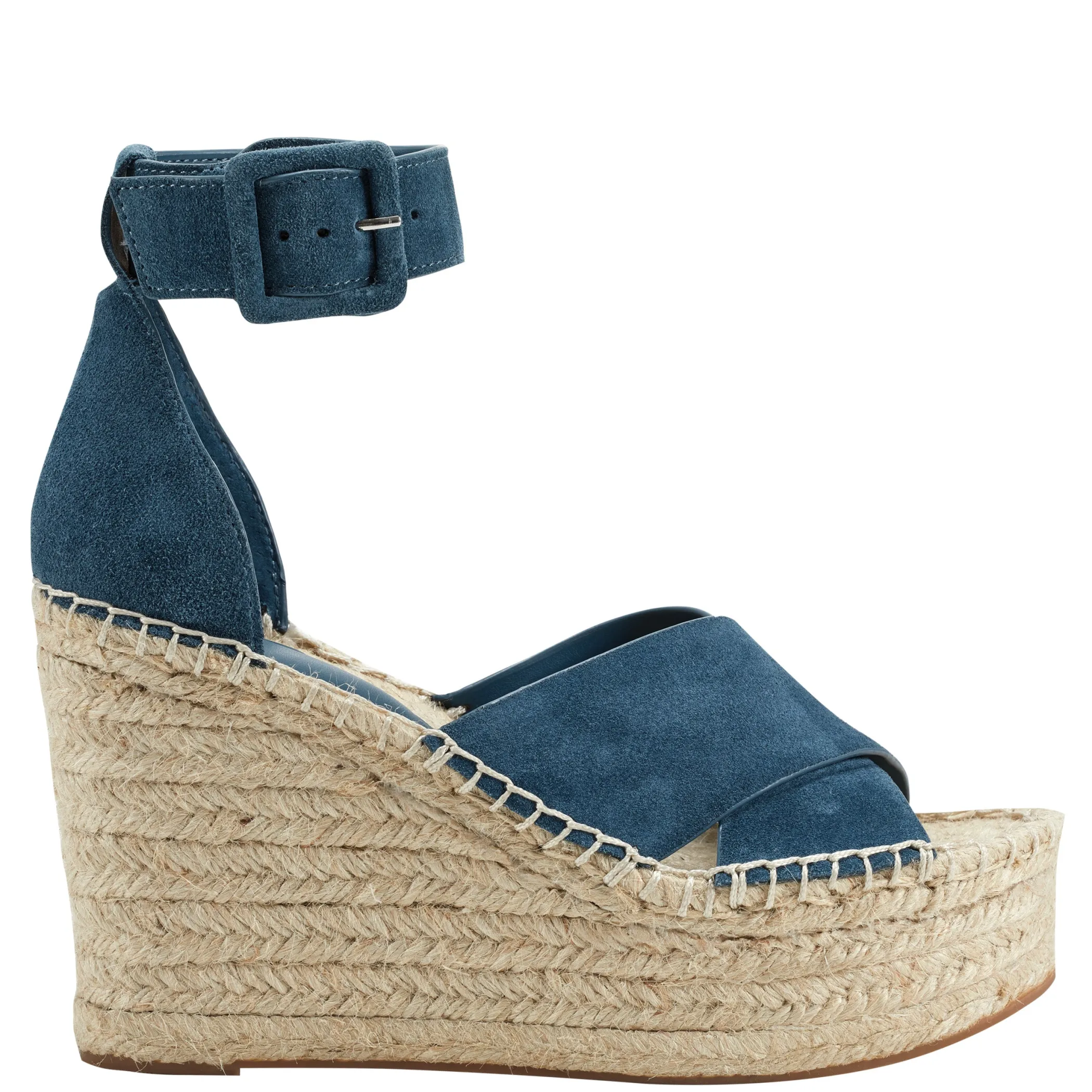Online Marc Fisher Able Espadrille Wedge Sandal Blue