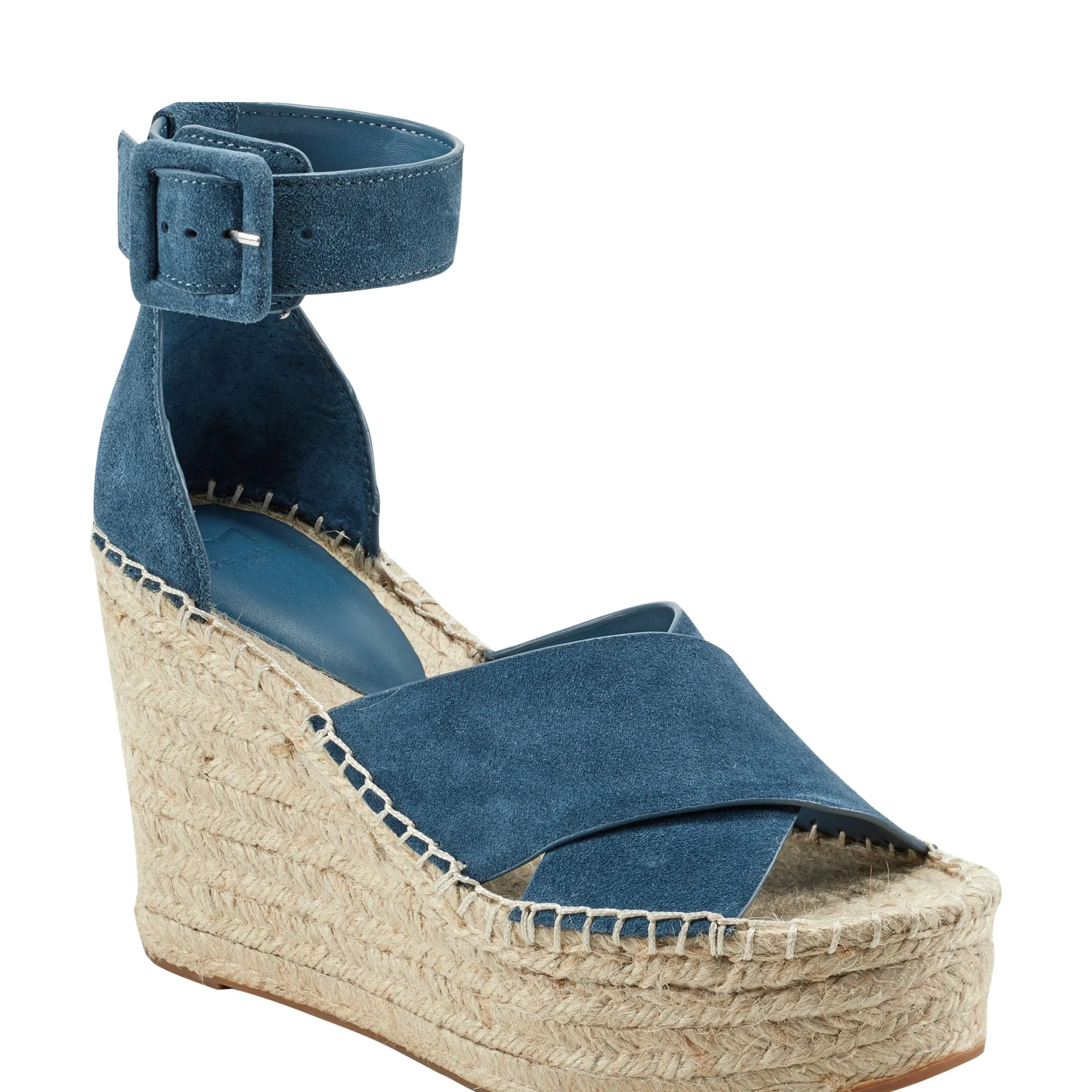 Online Marc Fisher Able Espadrille Wedge Sandal Blue