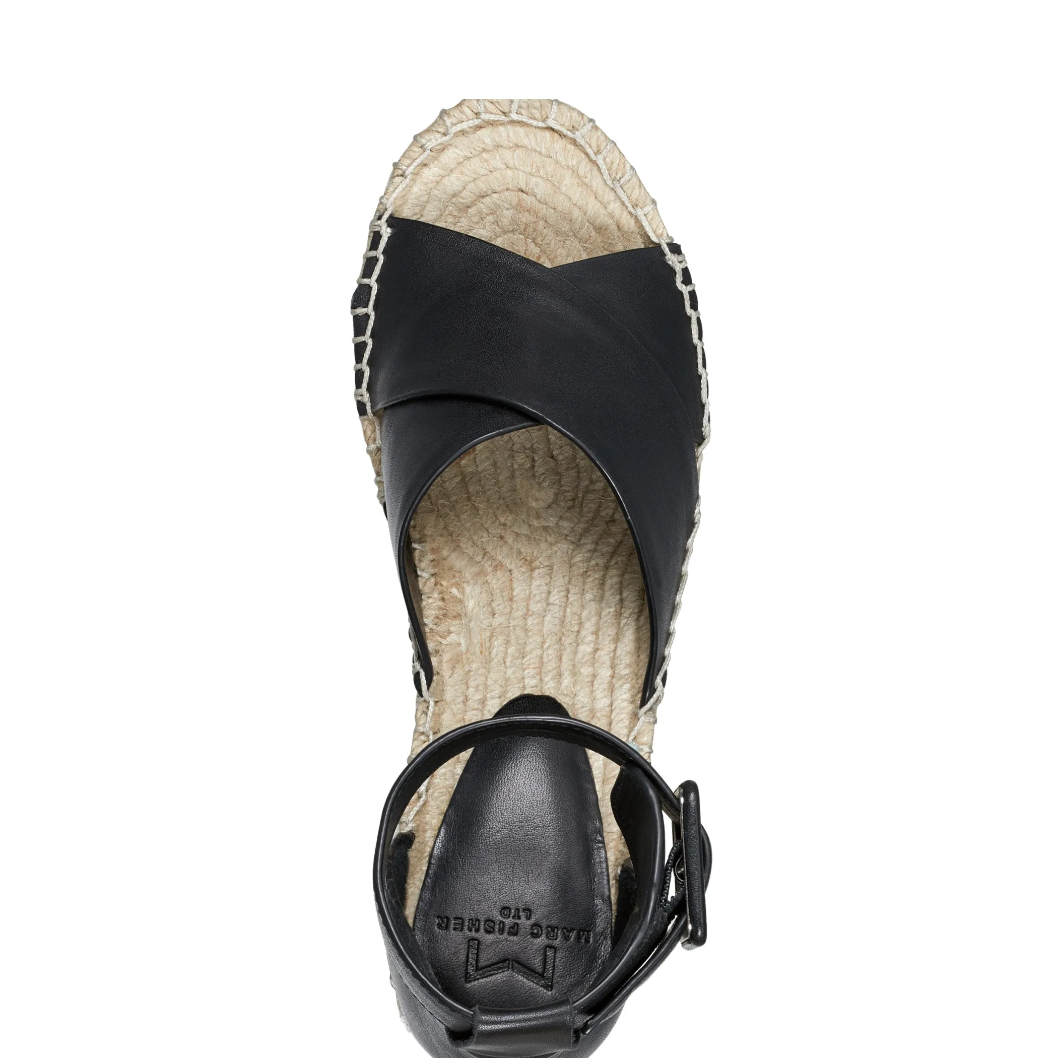 Store Marc Fisher Able Espadrille Wedge Sandal Black