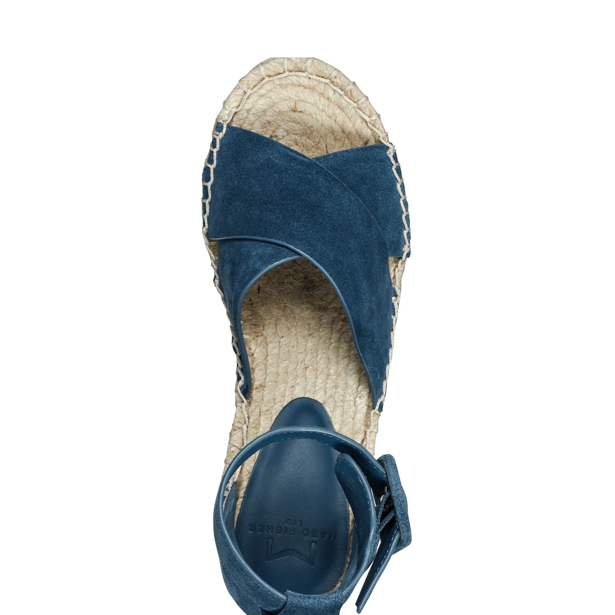 Online Marc Fisher Able Espadrille Wedge Sandal Blue
