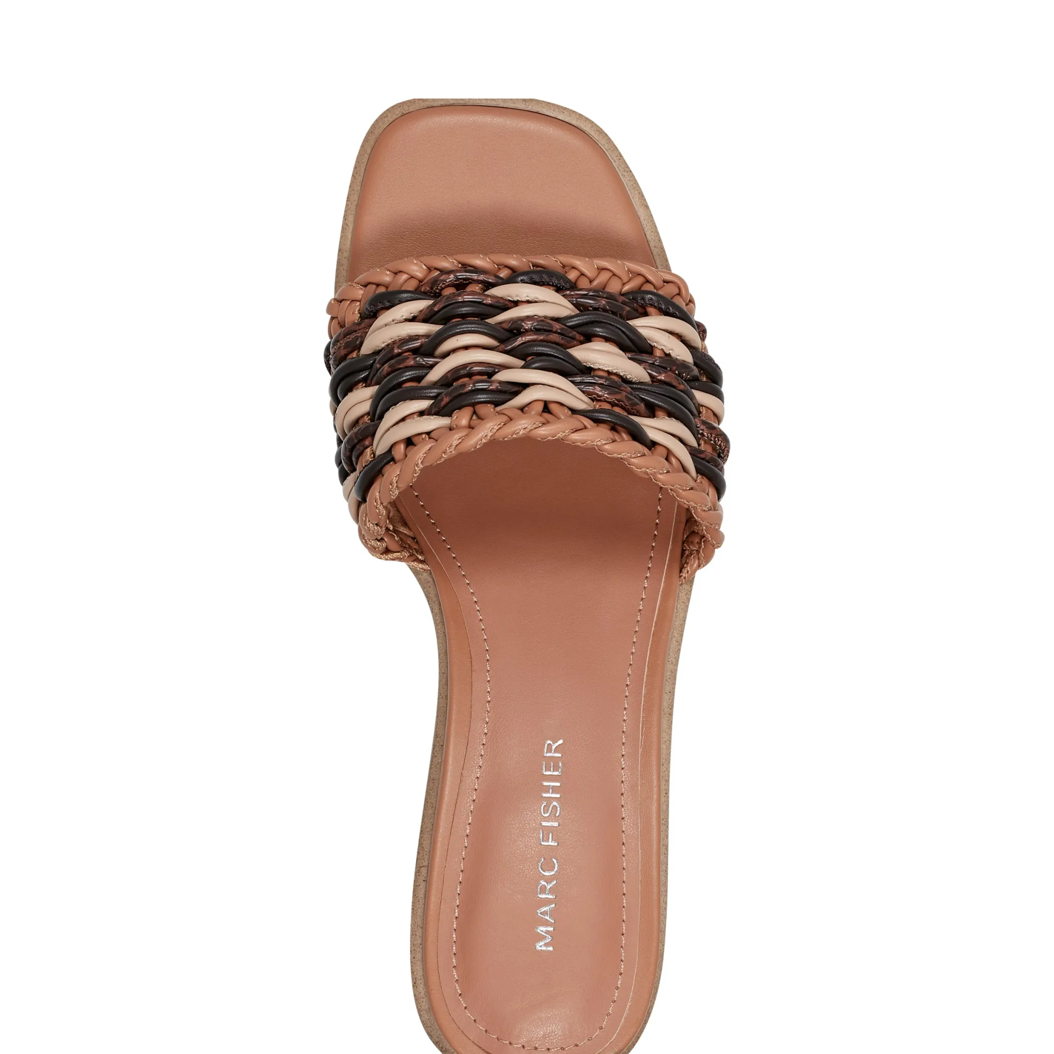 Sale Marc Fisher Alane Block Heel Sandal Brown