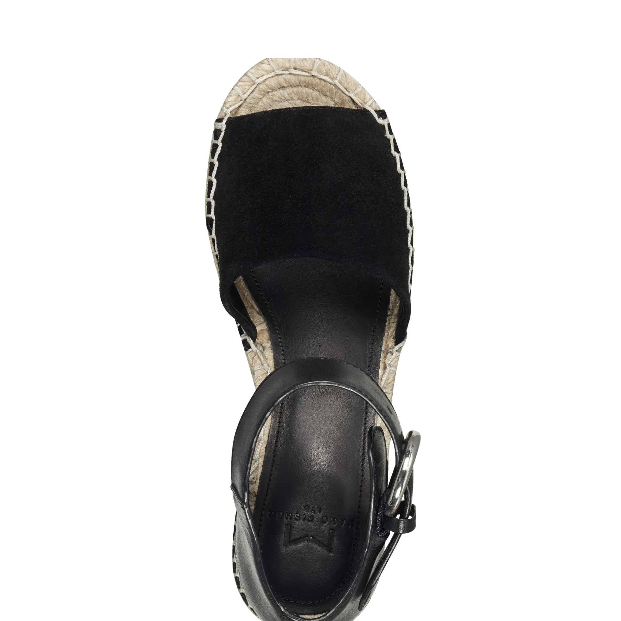Outlet Marc Fisher Alida Espadrille Wedge Sandal Black