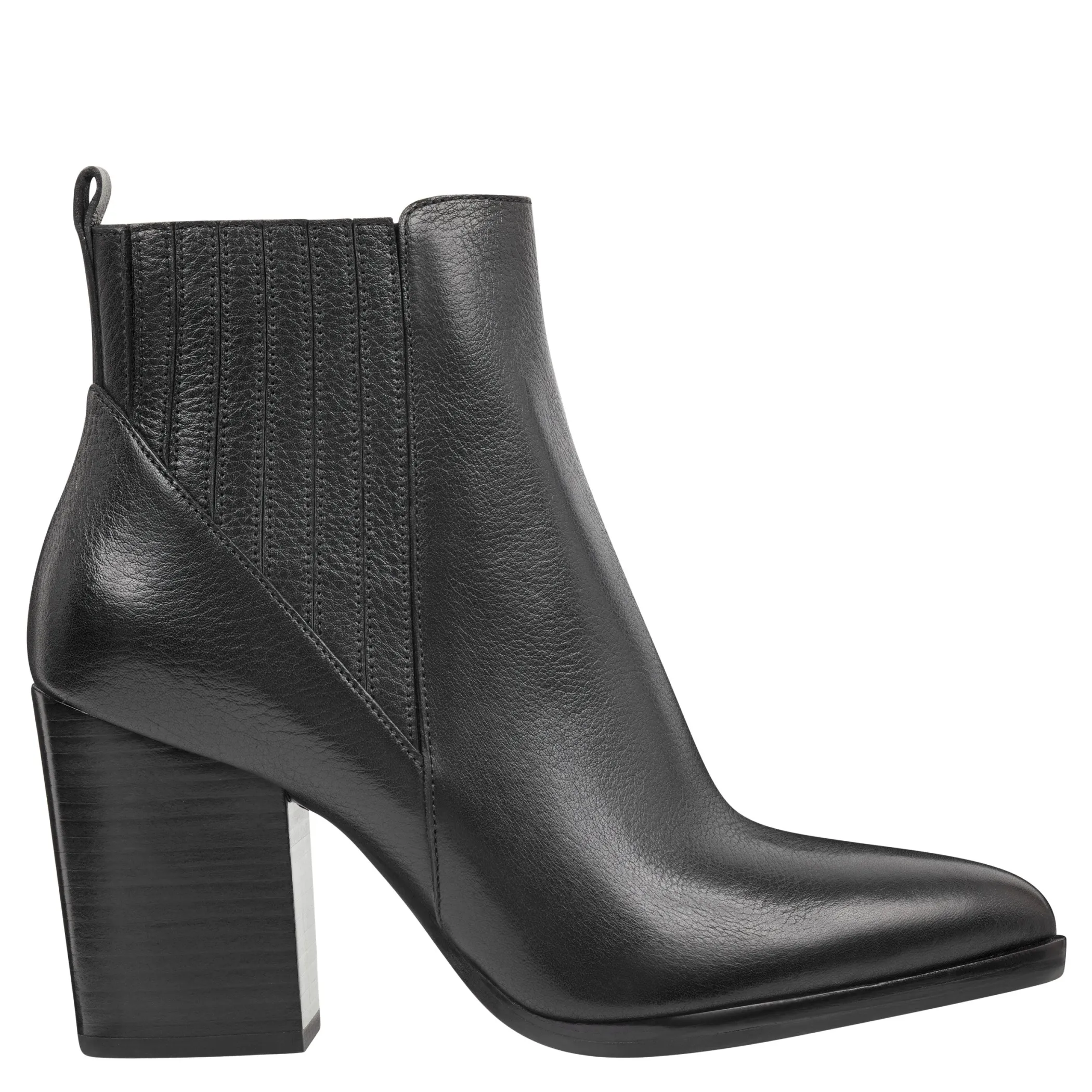 Best Sale Marc Fisher Alva Pointy Toe Bootie Black Leather