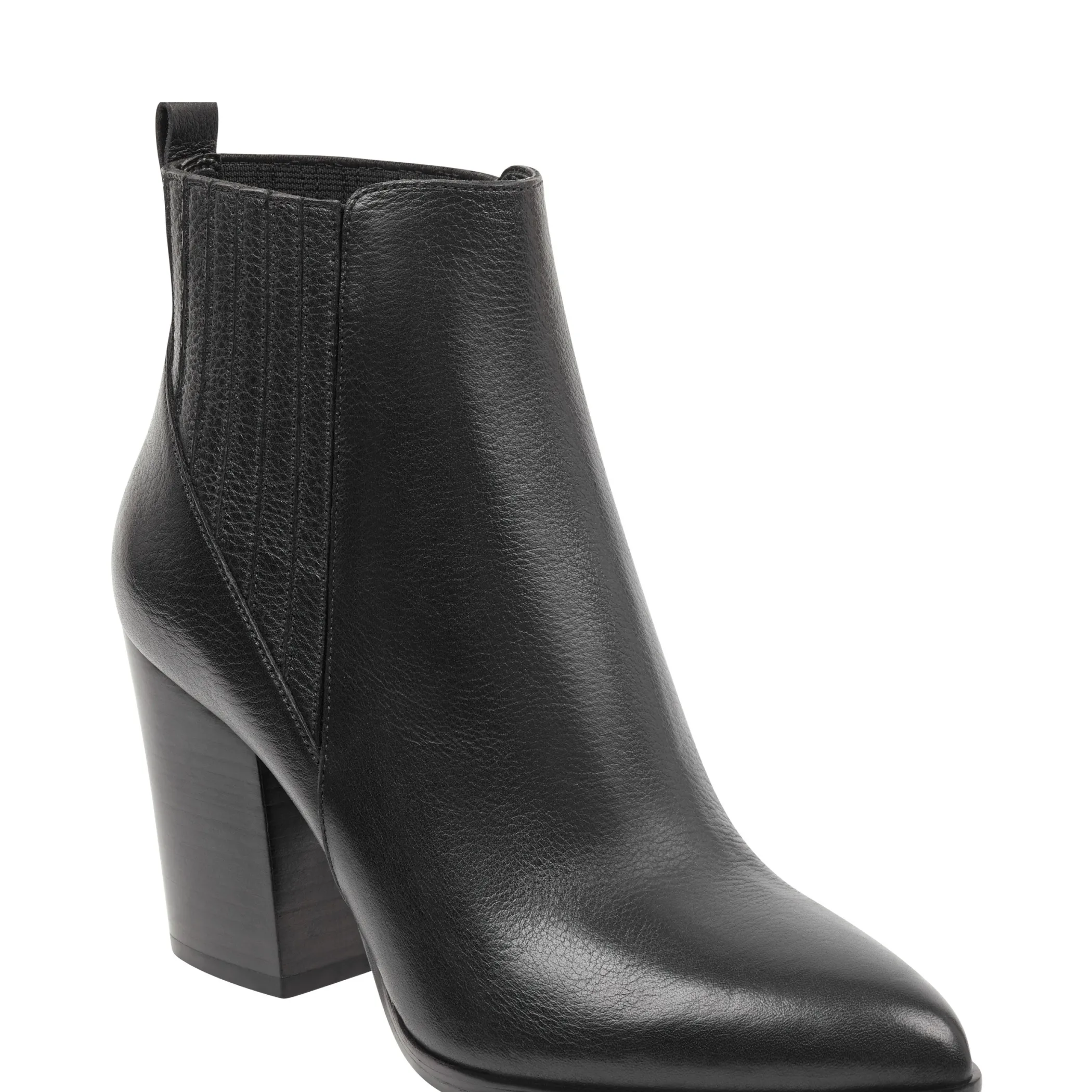 Best Sale Marc Fisher Alva Pointy Toe Bootie Black Leather