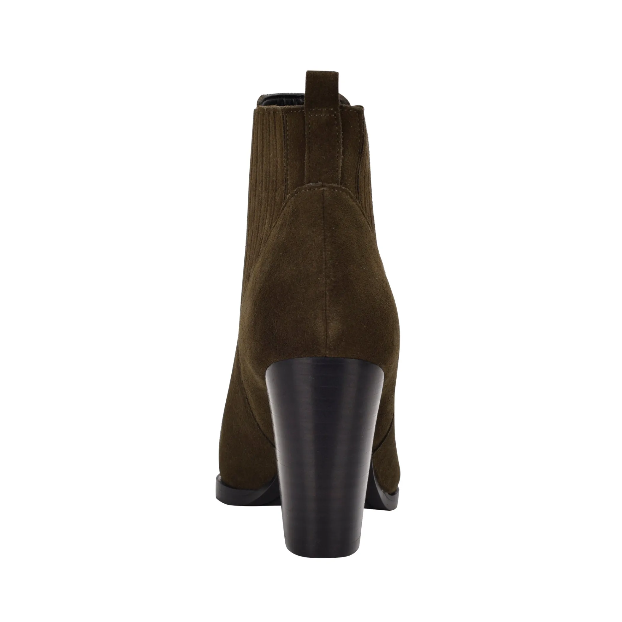 Online Marc Fisher Alva Pointy Toe Bootie Dark Olive Suede