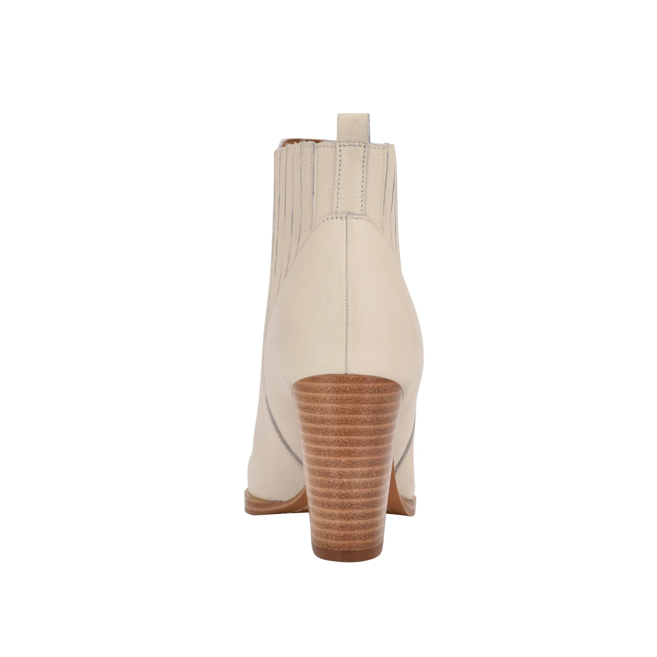 Fashion Marc Fisher Alva Pointy Toe Bootie Chic Cream Leather