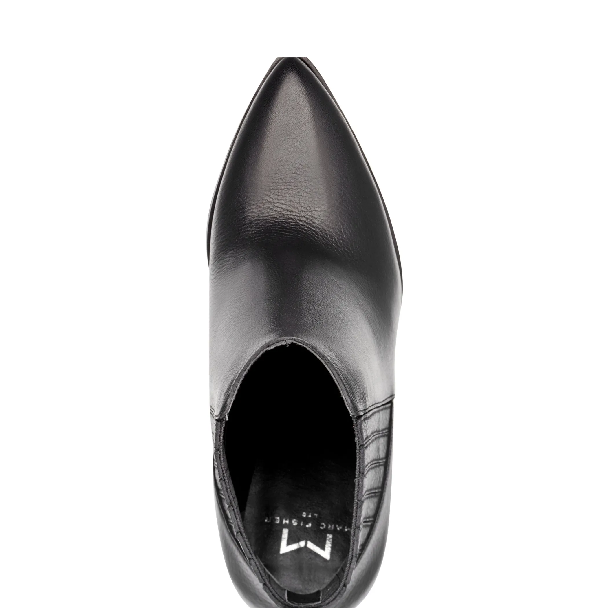 Best Sale Marc Fisher Alva Pointy Toe Bootie Black Leather