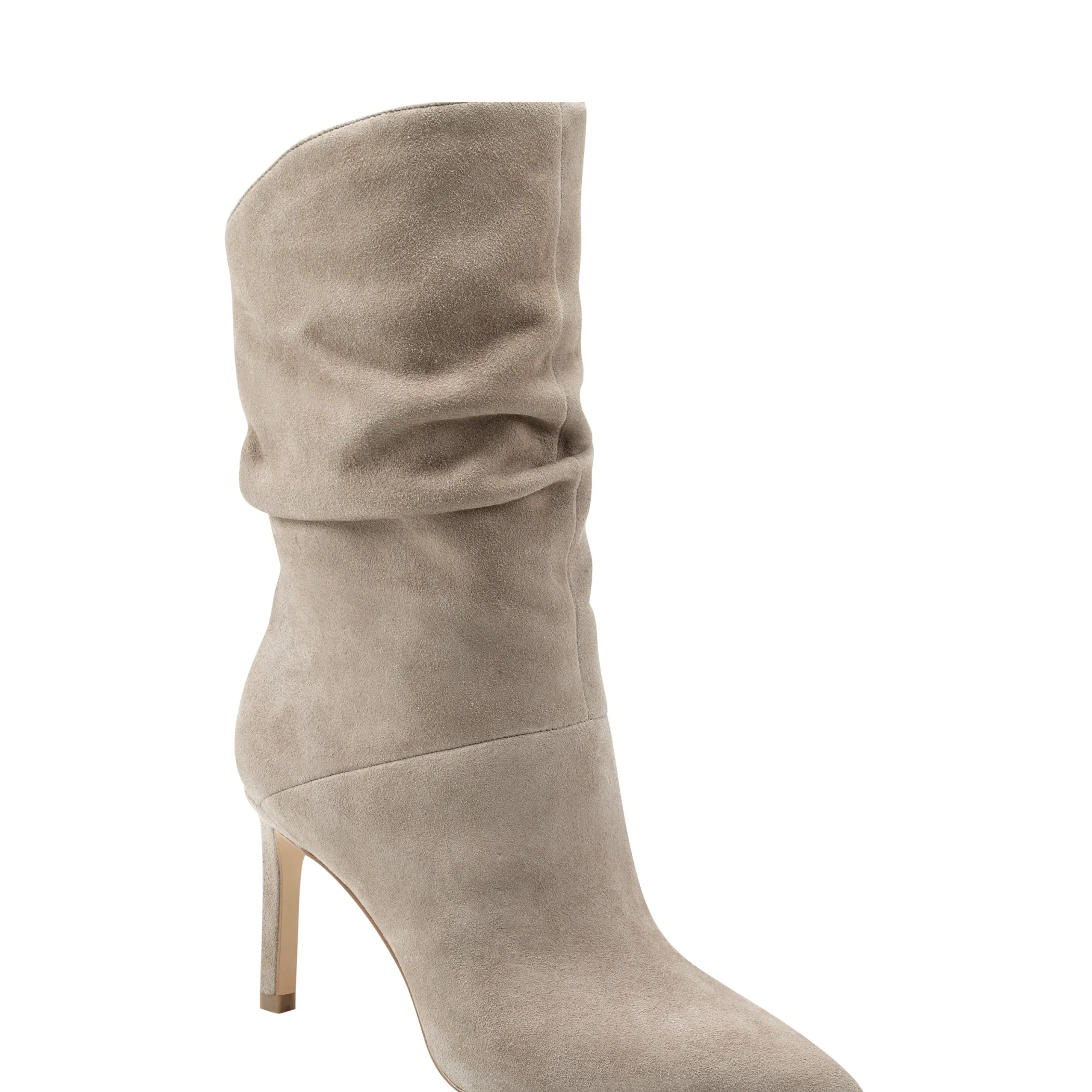 Cheap Marc Fisher Angi Pointy Toe Stiletto Heeled Bootie Taupe Suede