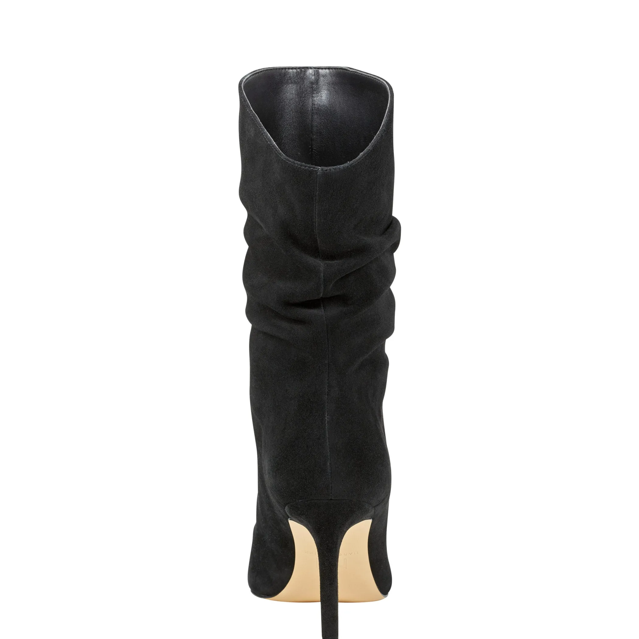 Store Marc Fisher Angi Pointy Toe Stiletto Heeled Bootie Black Suede