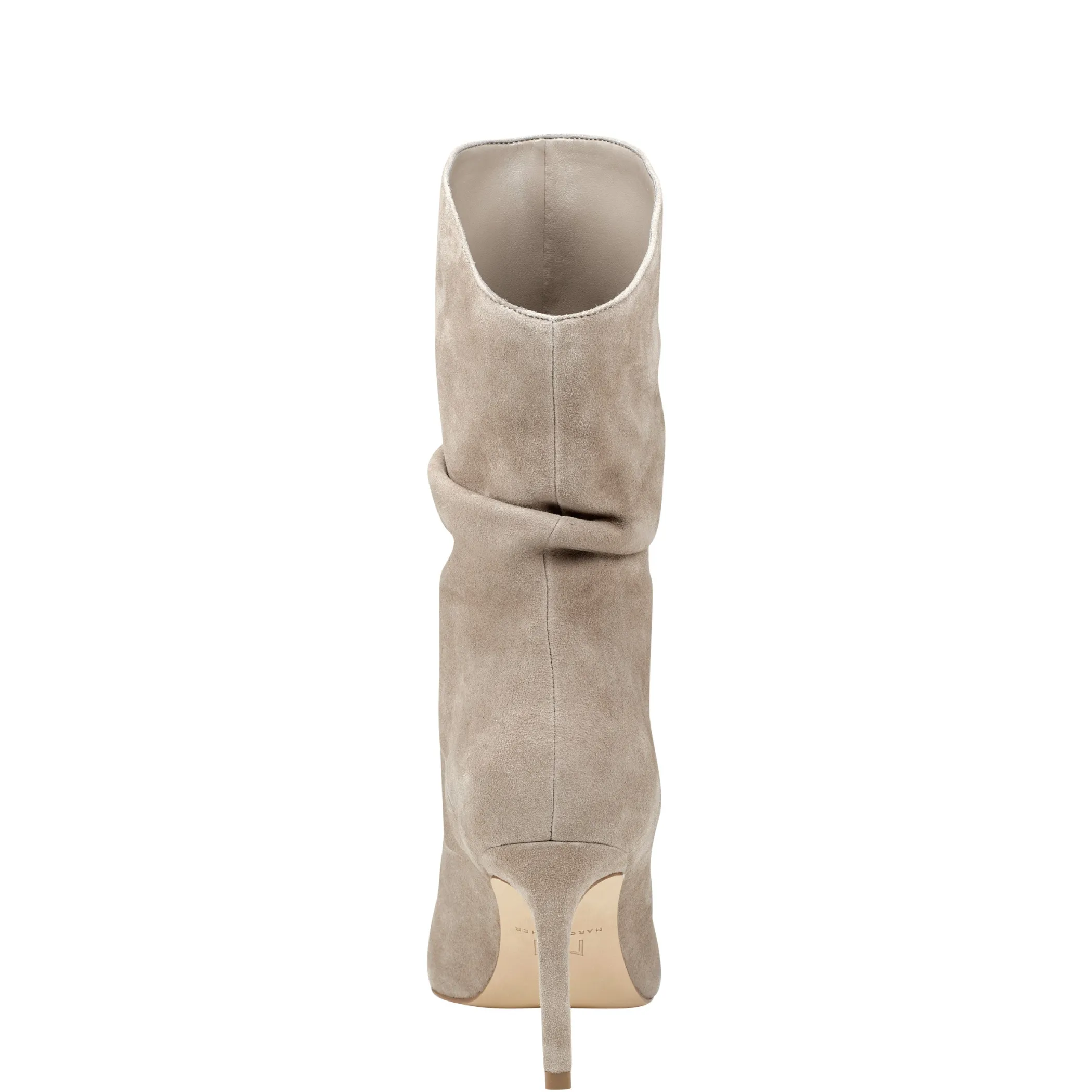 Cheap Marc Fisher Angi Pointy Toe Stiletto Heeled Bootie Taupe Suede
