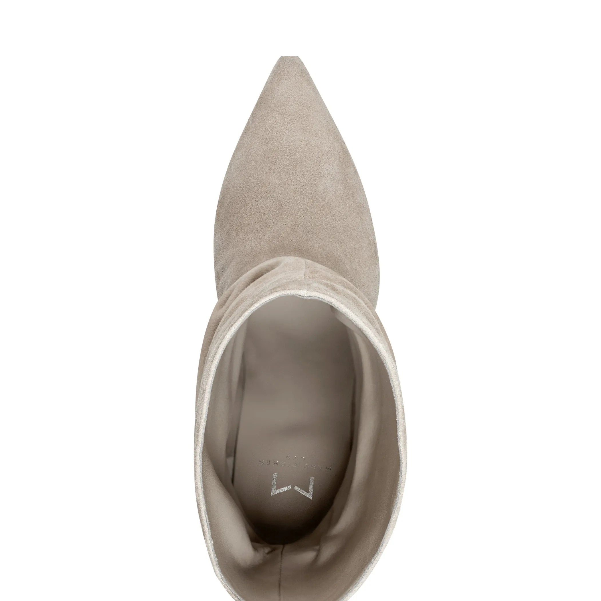 Cheap Marc Fisher Angi Pointy Toe Stiletto Heeled Bootie Taupe Suede