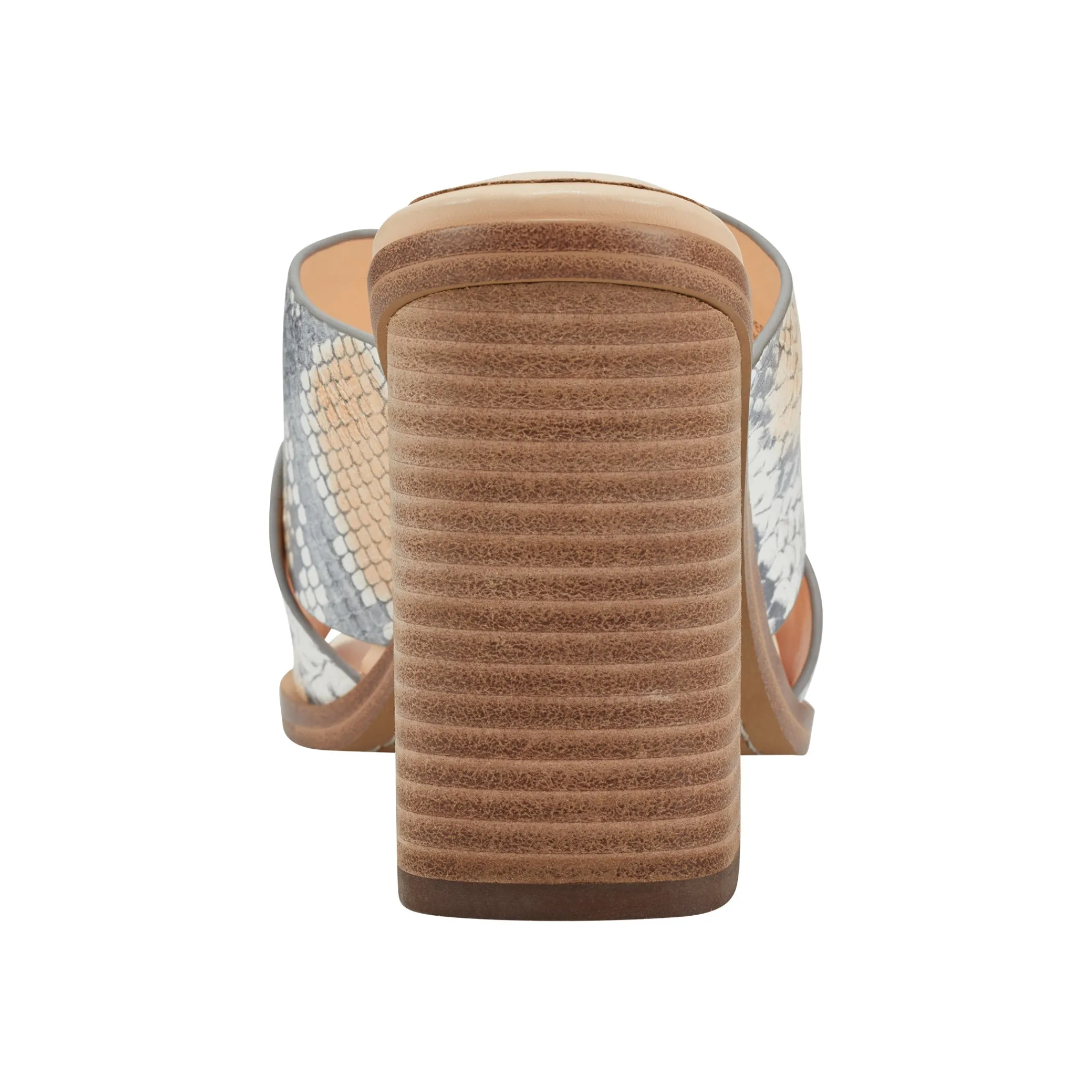 Shop Marc Fisher Barli Heeled Slide Sandal Multi Snake