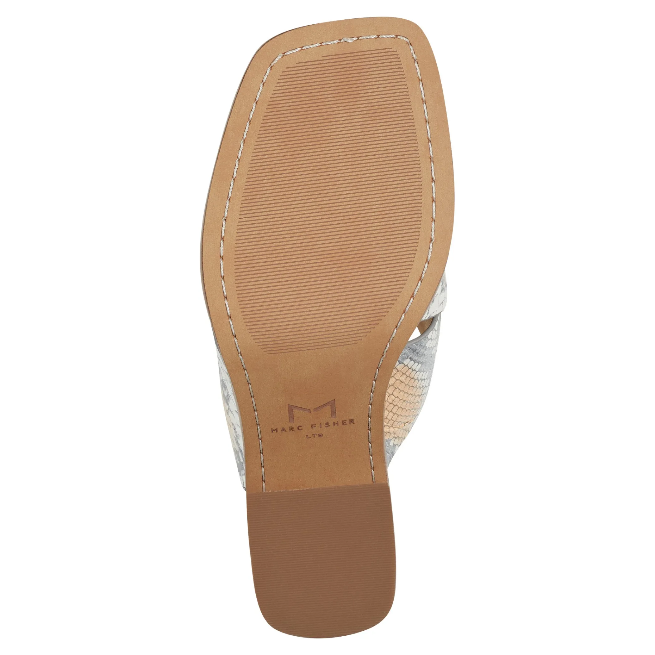 Shop Marc Fisher Barli Heeled Slide Sandal Multi Snake