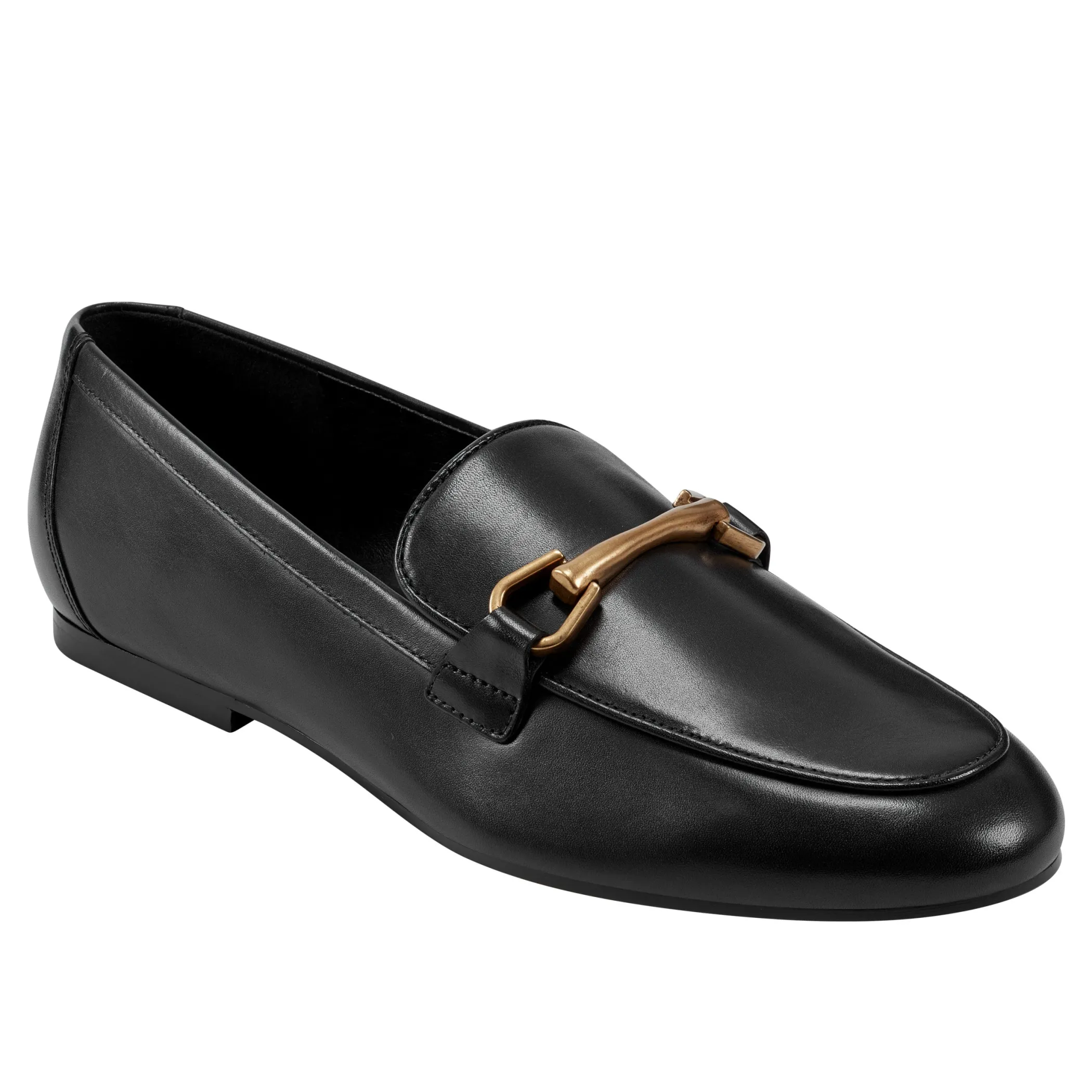 Outlet Marc Fisher Bleek Loafer Black Leather