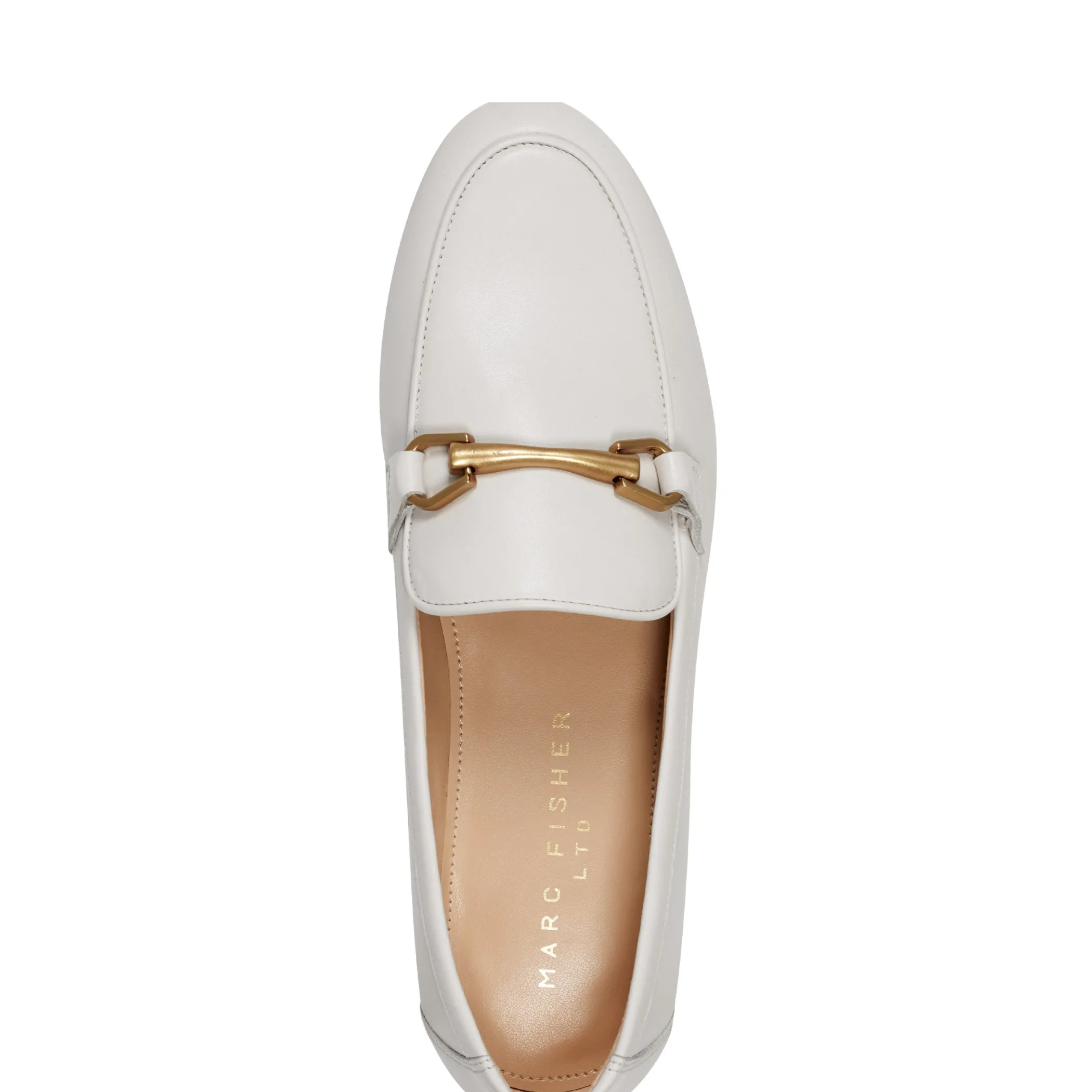 Outlet Marc Fisher Bleek Loafer Ivory Leather