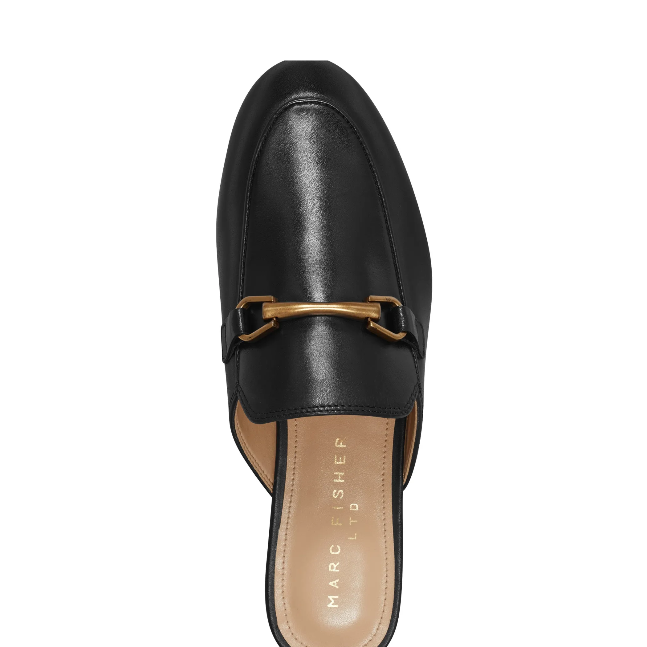 Shop Marc Fisher Butler Loafer Mule Black Leather