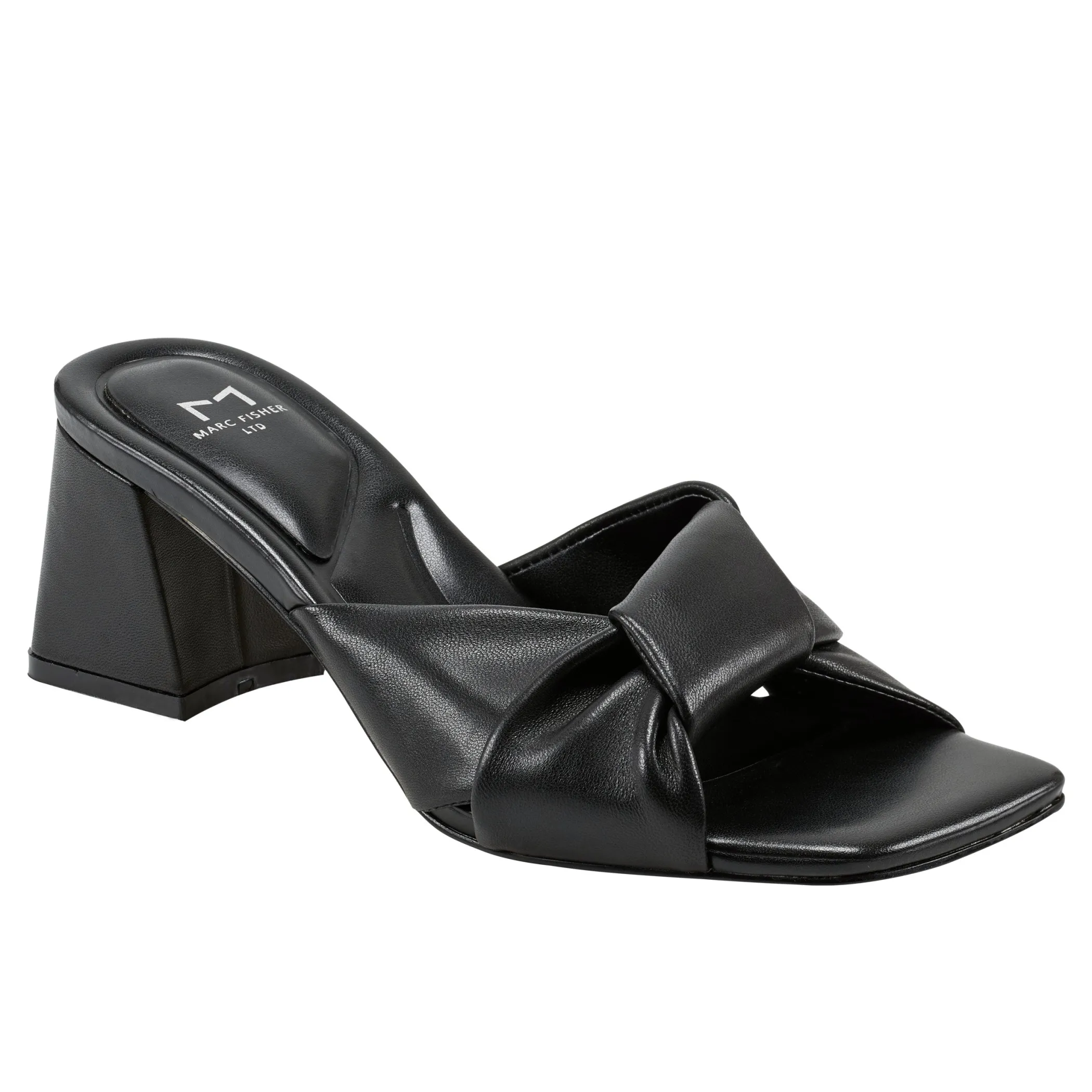 Best Sale Marc Fisher Calia Block Heel Sandal Black