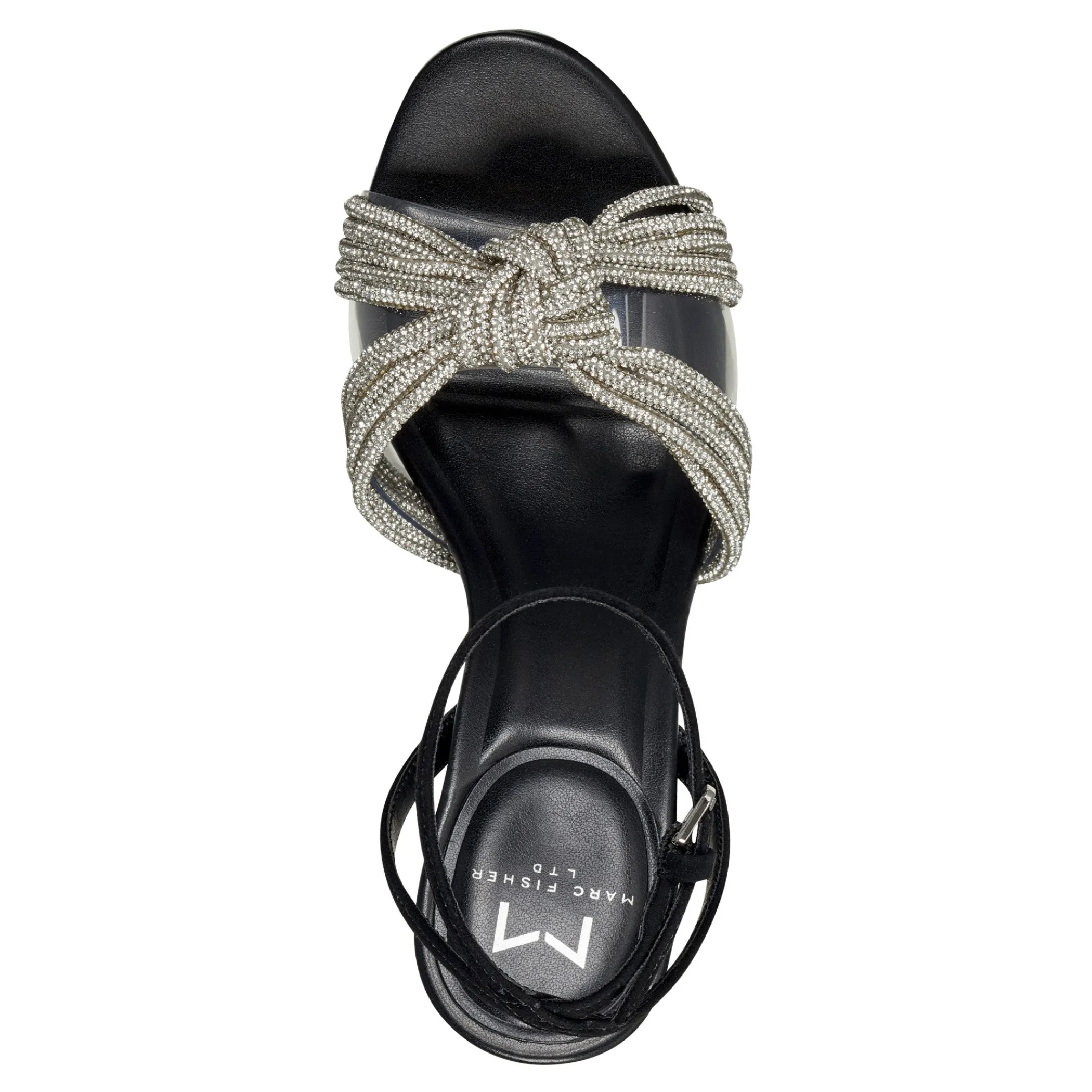 Store Marc Fisher Canellie Heeled Sandal Black Crystal