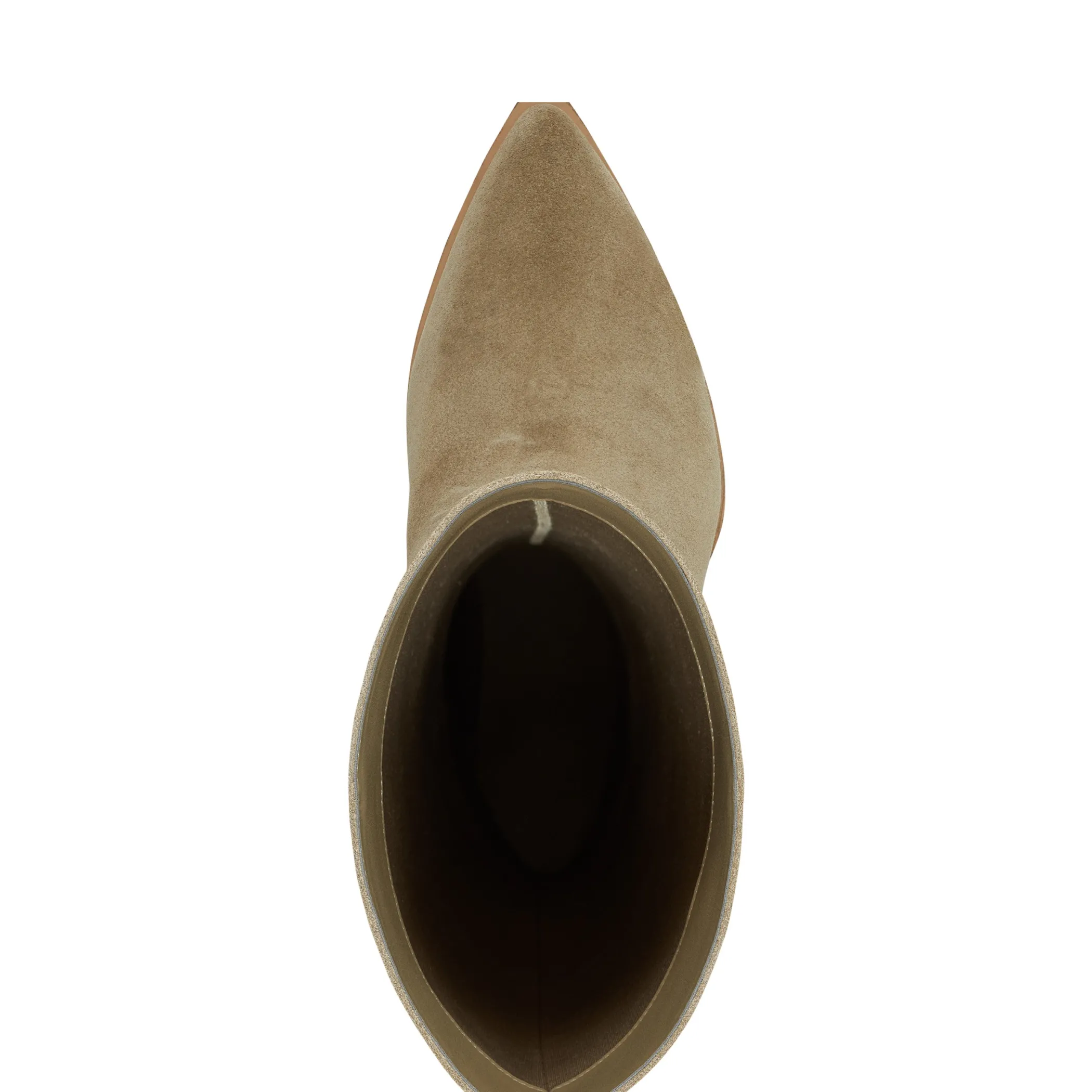 Discount Marc Fisher Challi Pointy Toe Boot Natural Suede