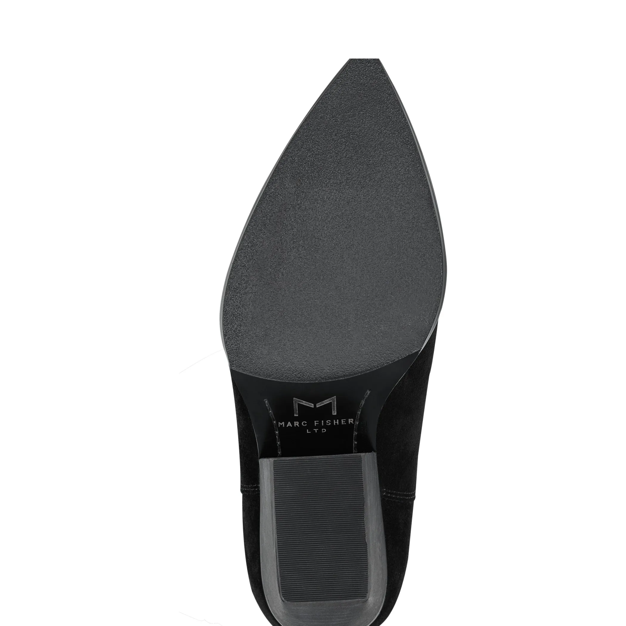 Store Marc Fisher Challi Pointy Toe Boot Black Suede