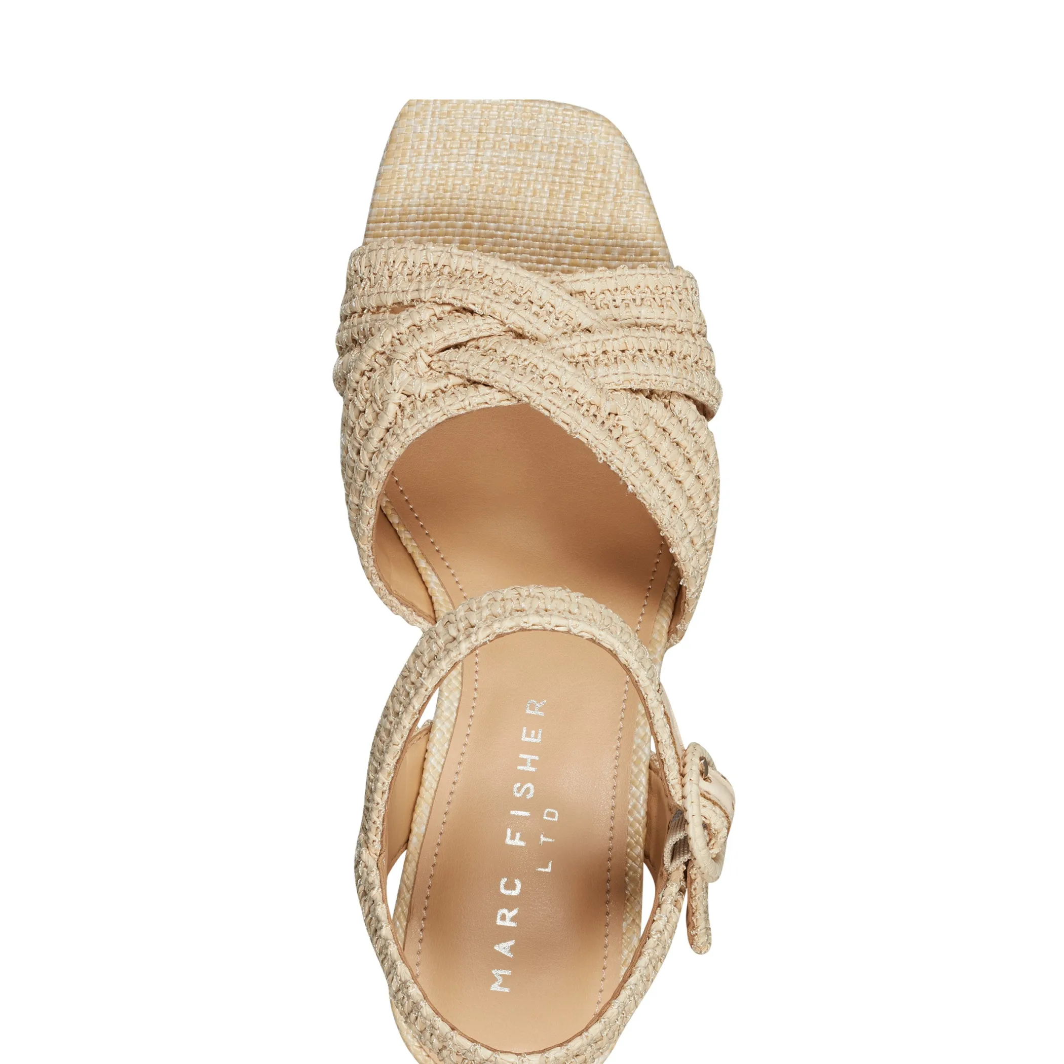 Cheap Marc Fisher Chesse Platform Sandal Natural