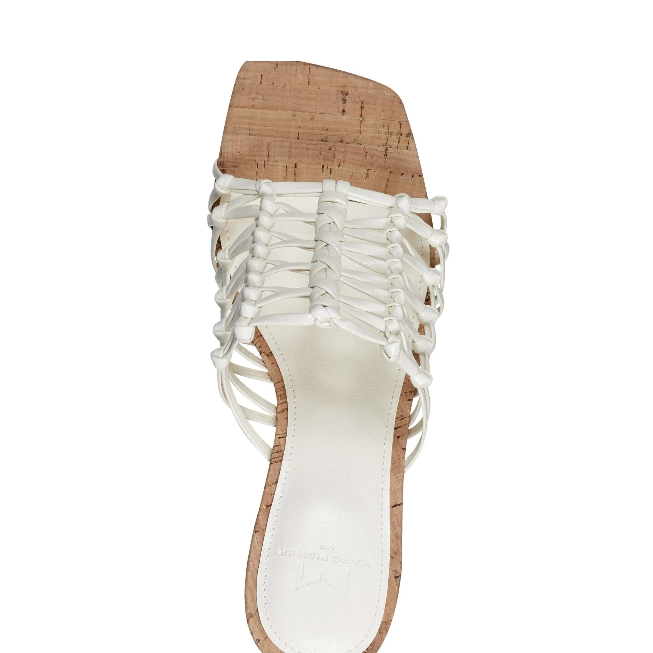Sale Marc Fisher Colica Block Heel Sandal Ivory