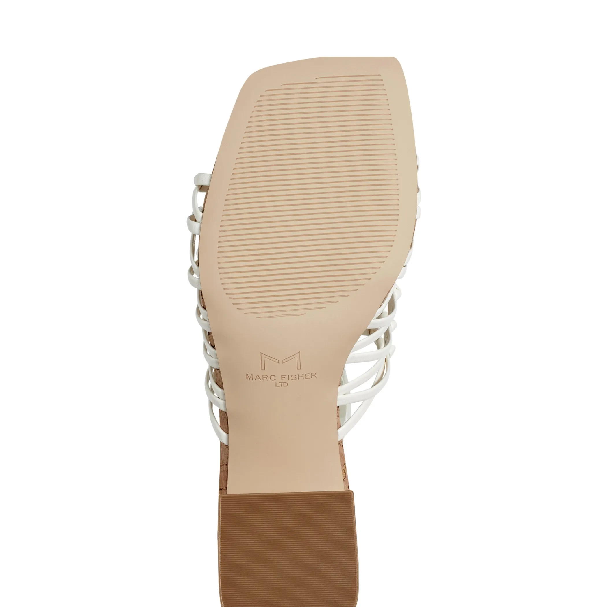 Sale Marc Fisher Colica Block Heel Sandal Ivory