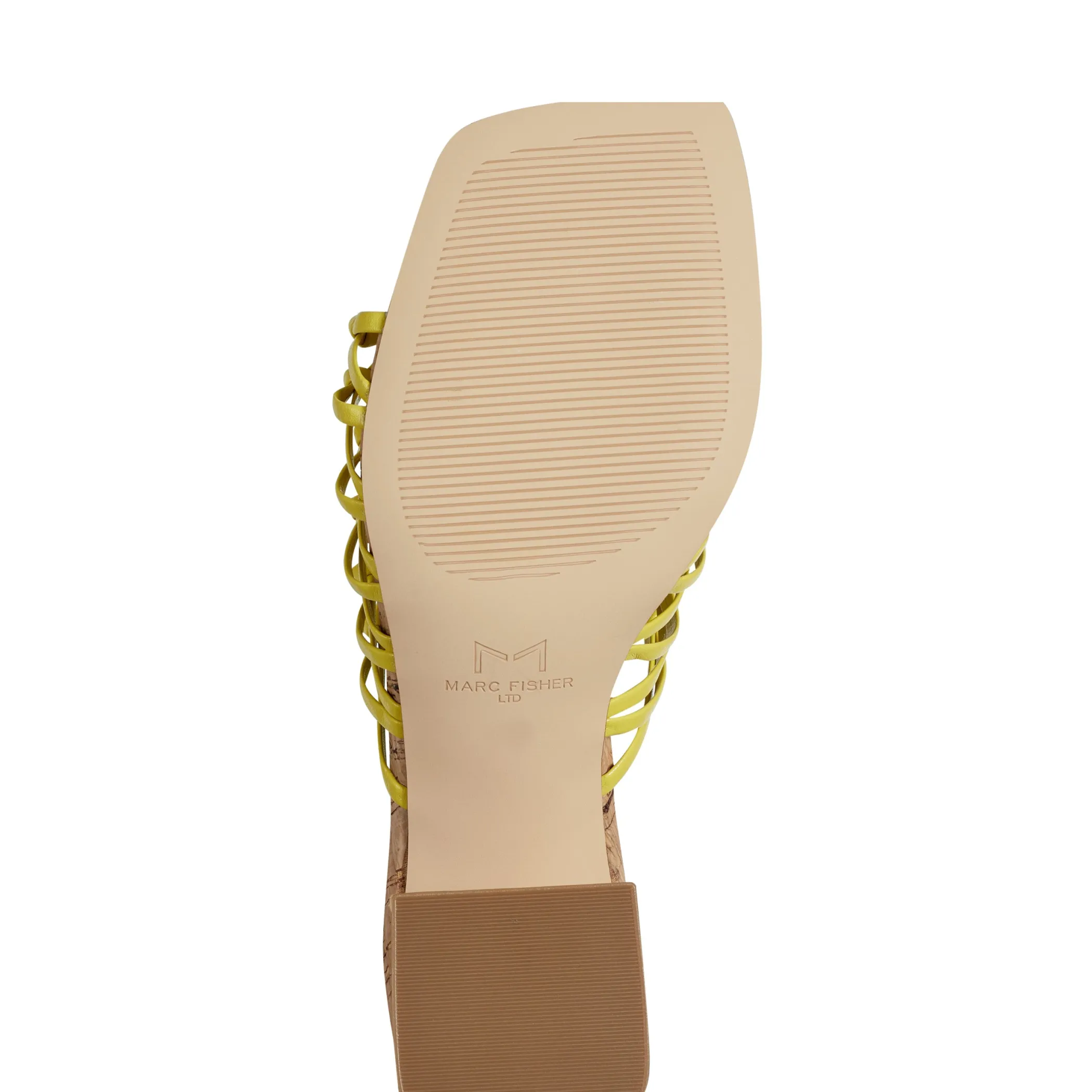 Sale Marc Fisher Colica Block Heel Sandal Yellow