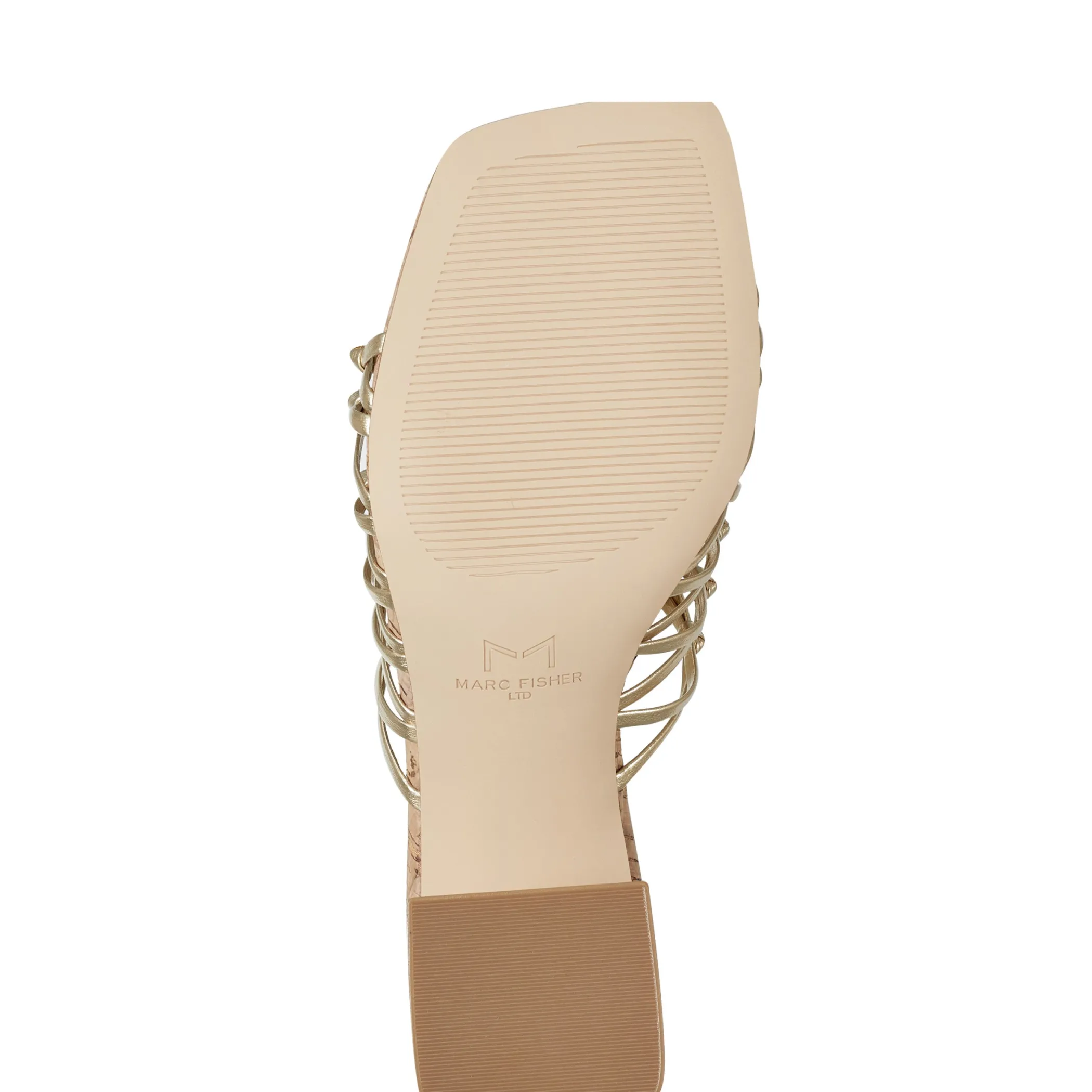 Best Sale Marc Fisher Colica Block Heel Sandal Gold