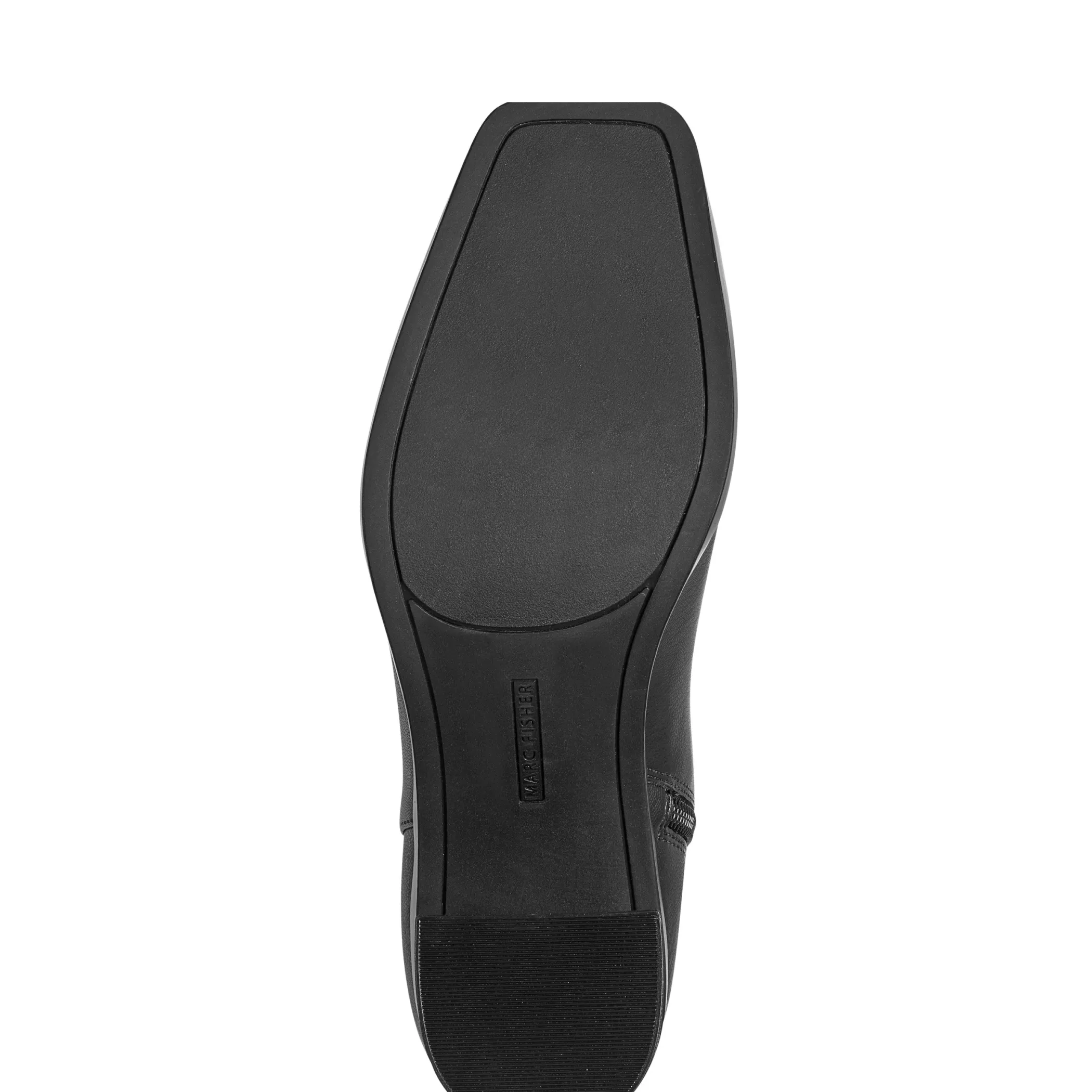 New Marc Fisher Dairey Square Toe Block Heel Dress Bootie Black