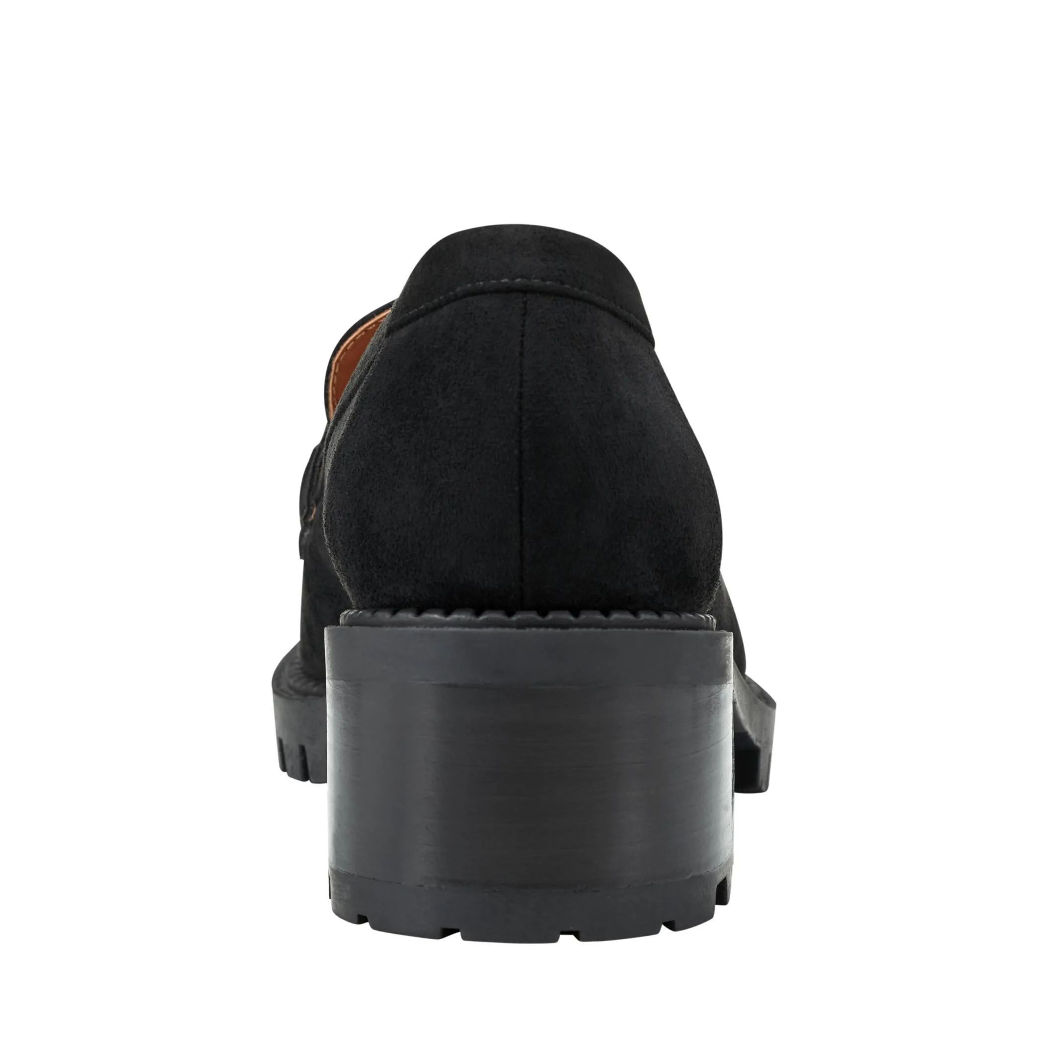 Best Sale Marc Fisher Delanie Lug Sole Loafer Black Suede