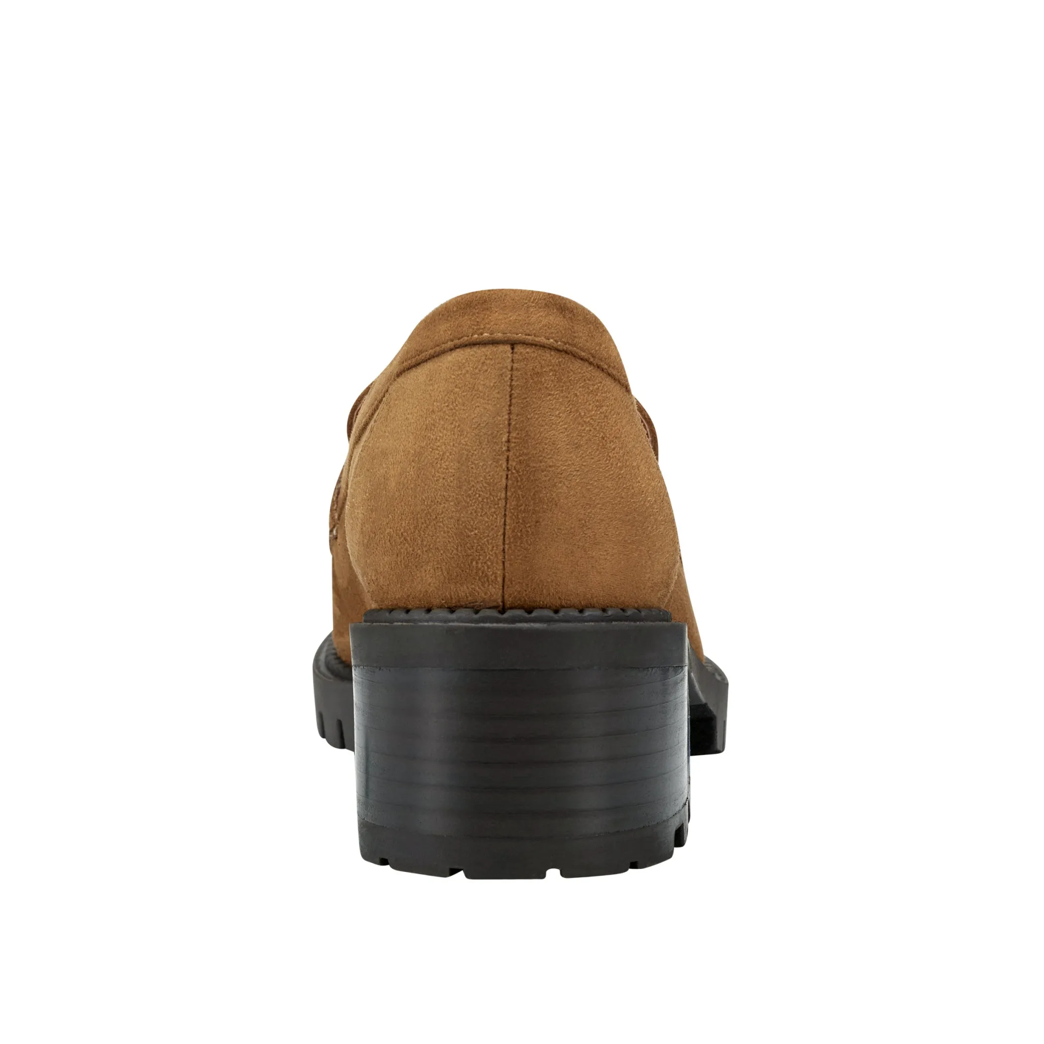 Shop Marc Fisher Delanie Lug Sole Loafer Cognac Suede
