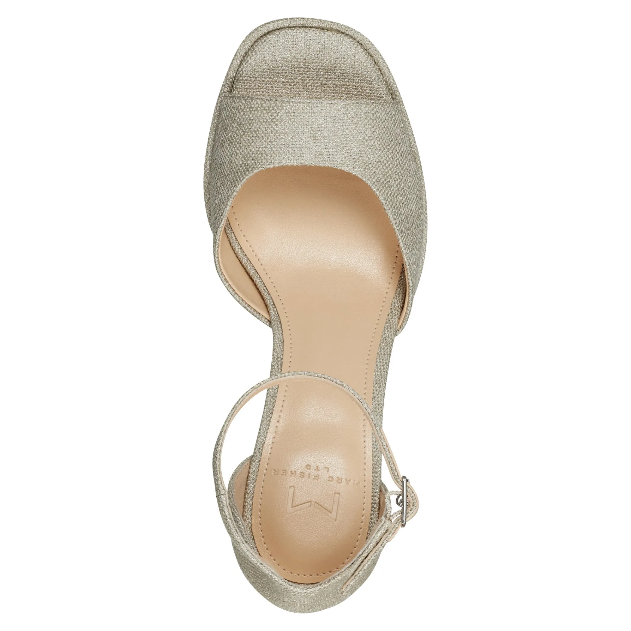 Cheap Marc Fisher Della Platform Sandal Gold Metallic