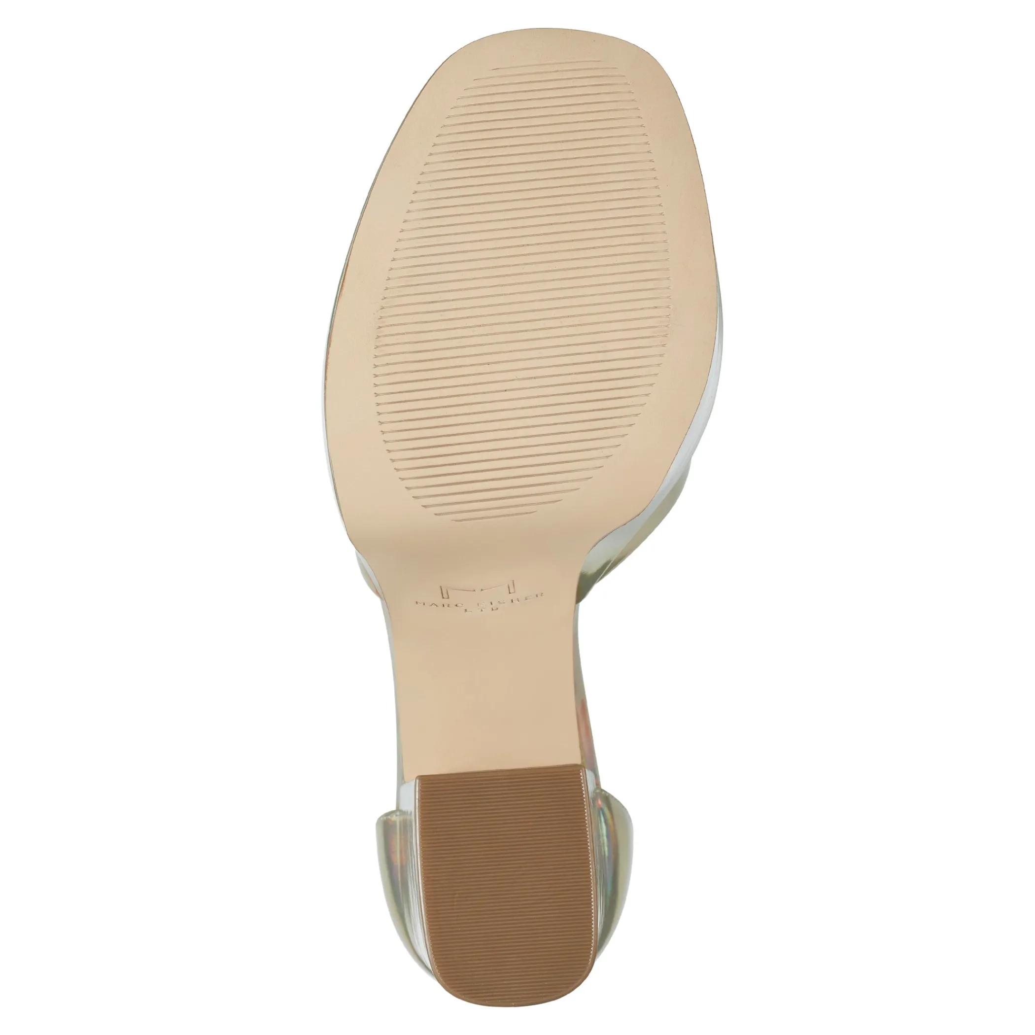 Cheap Marc Fisher Della Platform Sandal Platino Iridescent Leather