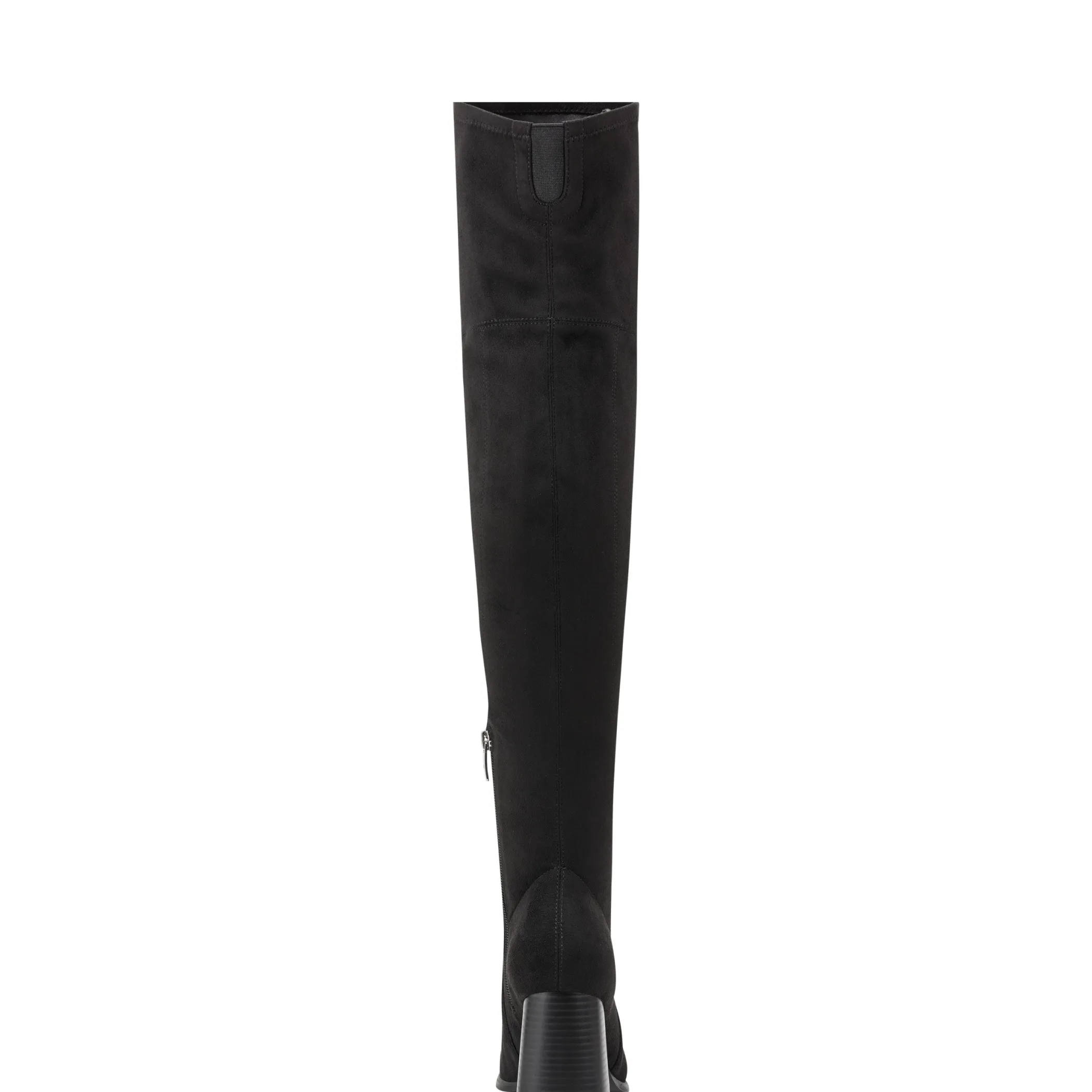 Shop Marc Fisher Denki Over the Knee Square Toe Boot Black Suede