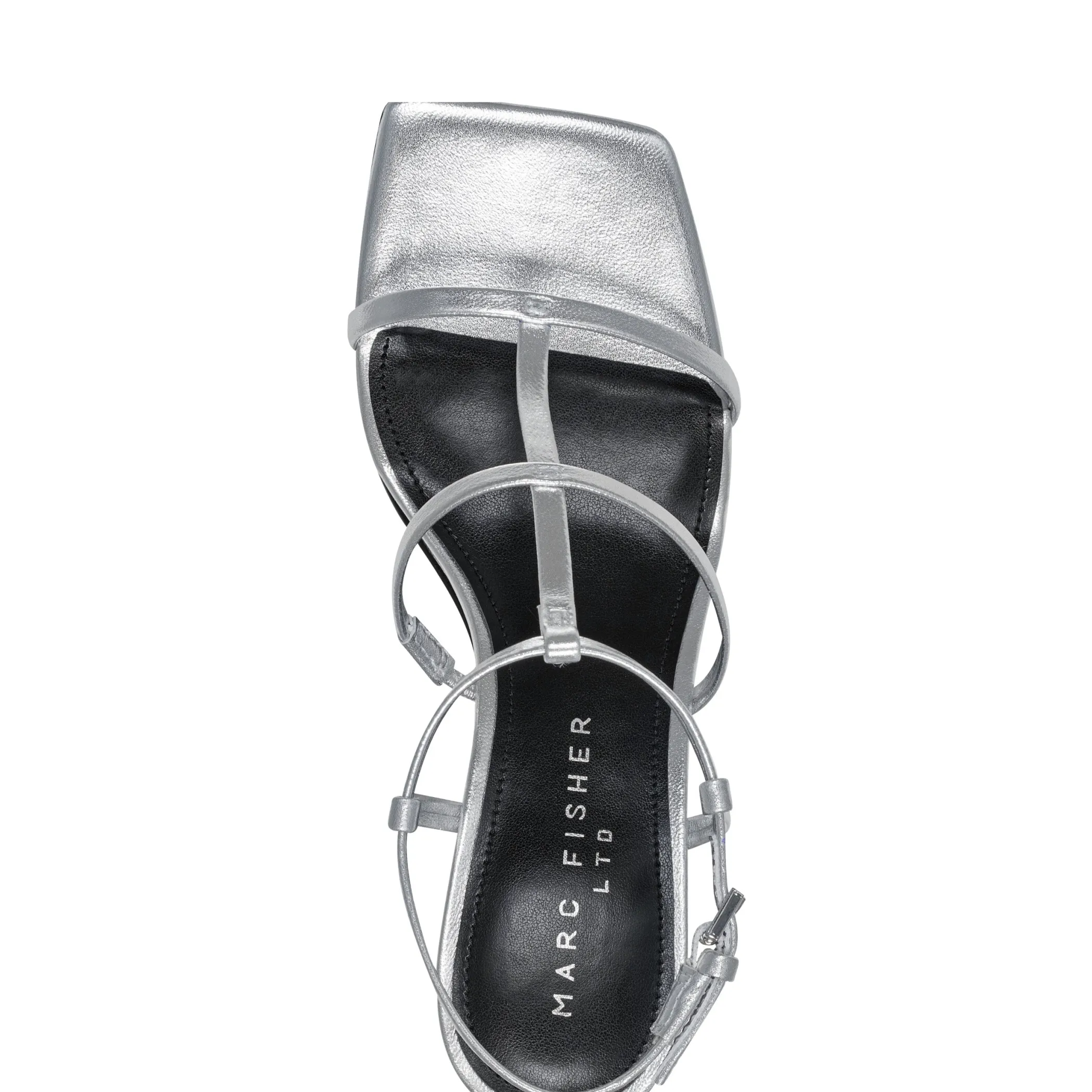 Shop Marc Fisher Dennie Strappy Dress Sandal Silver
