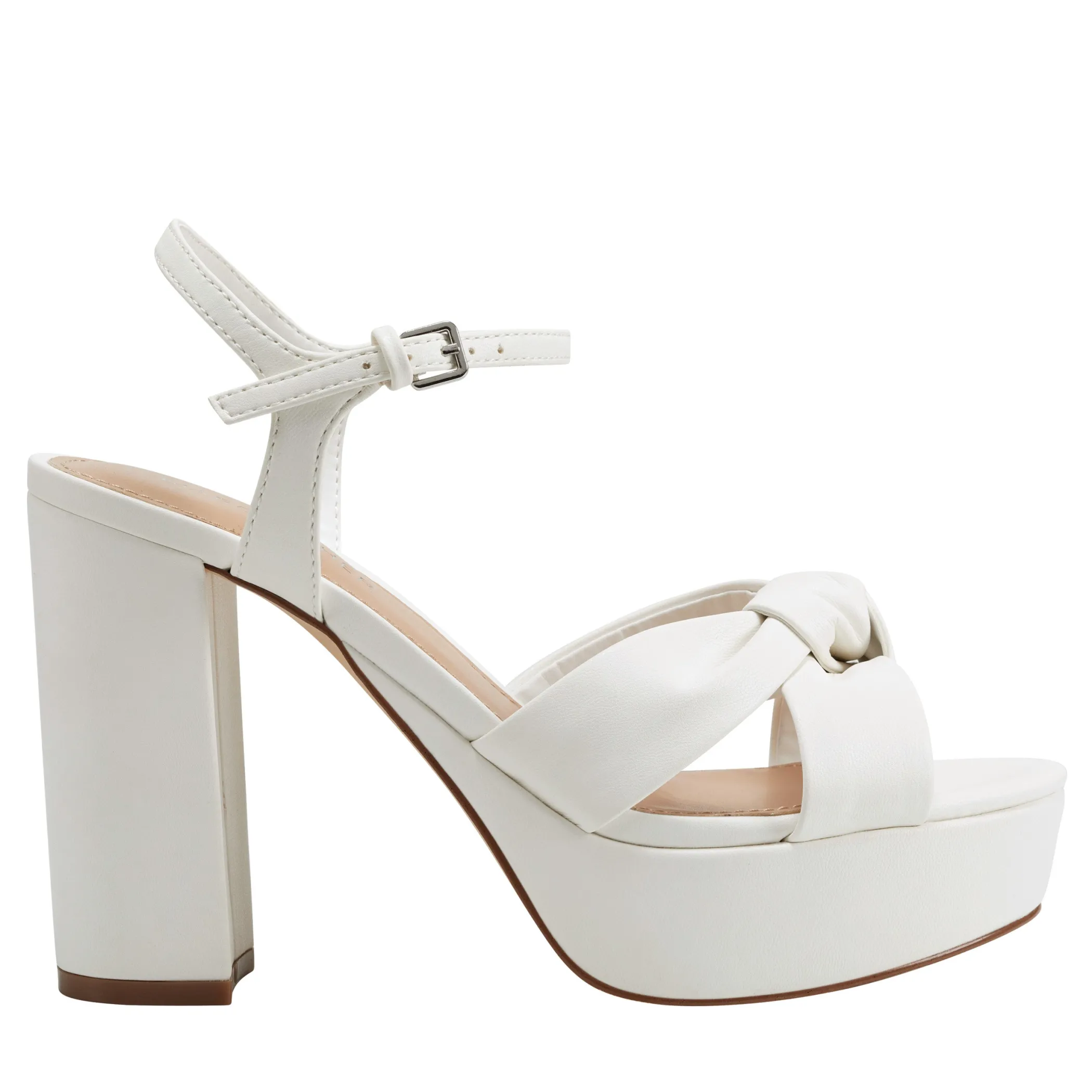 Discount Marc Fisher Deren Platform Sandal White