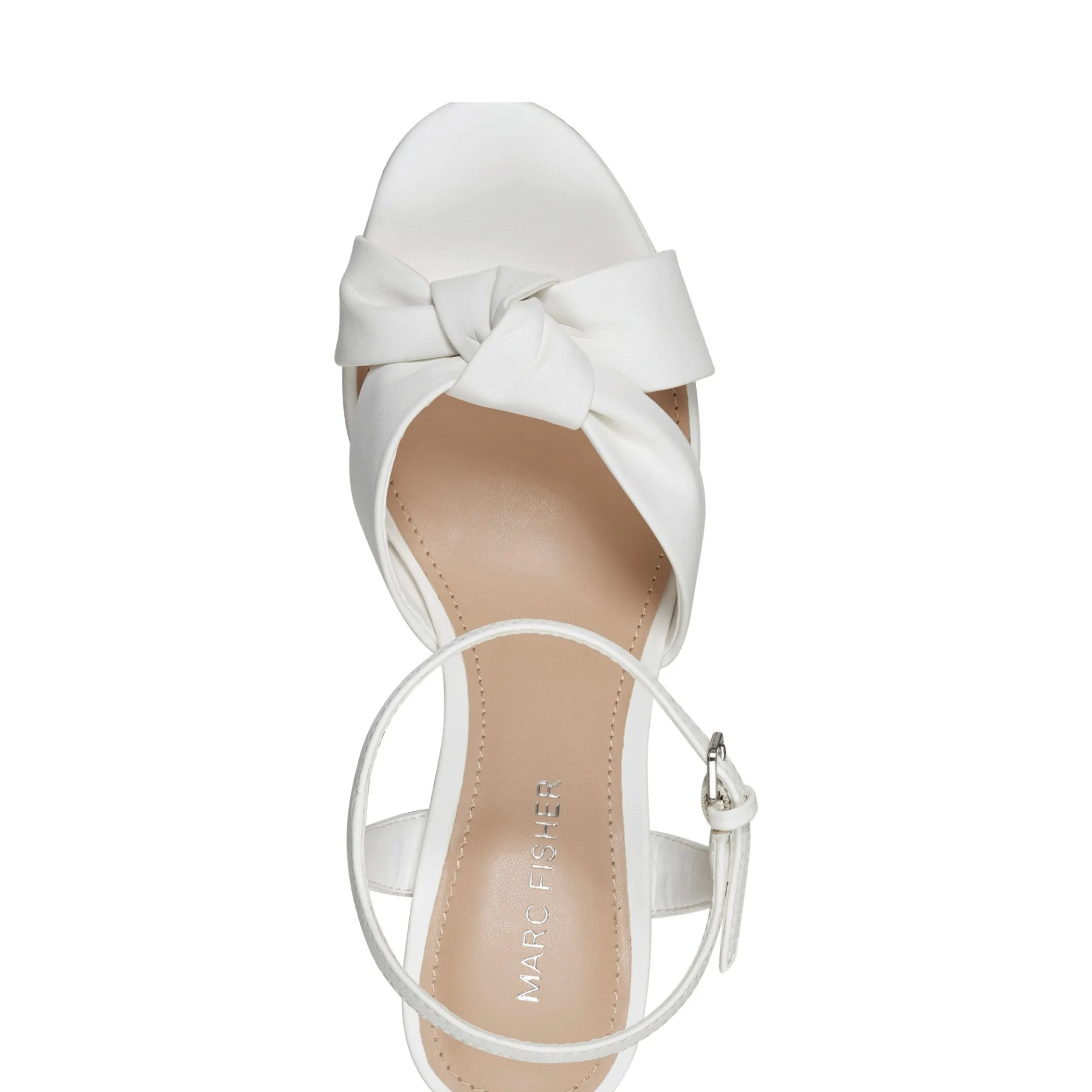 Discount Marc Fisher Deren Platform Sandal White