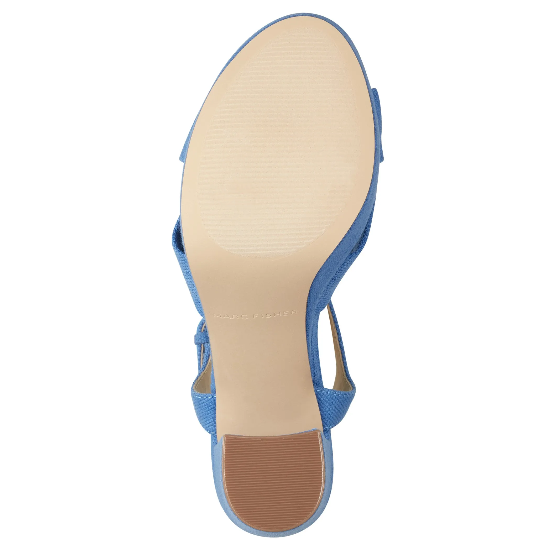 Sale Marc Fisher Deren Platform Sandal Blue Denim