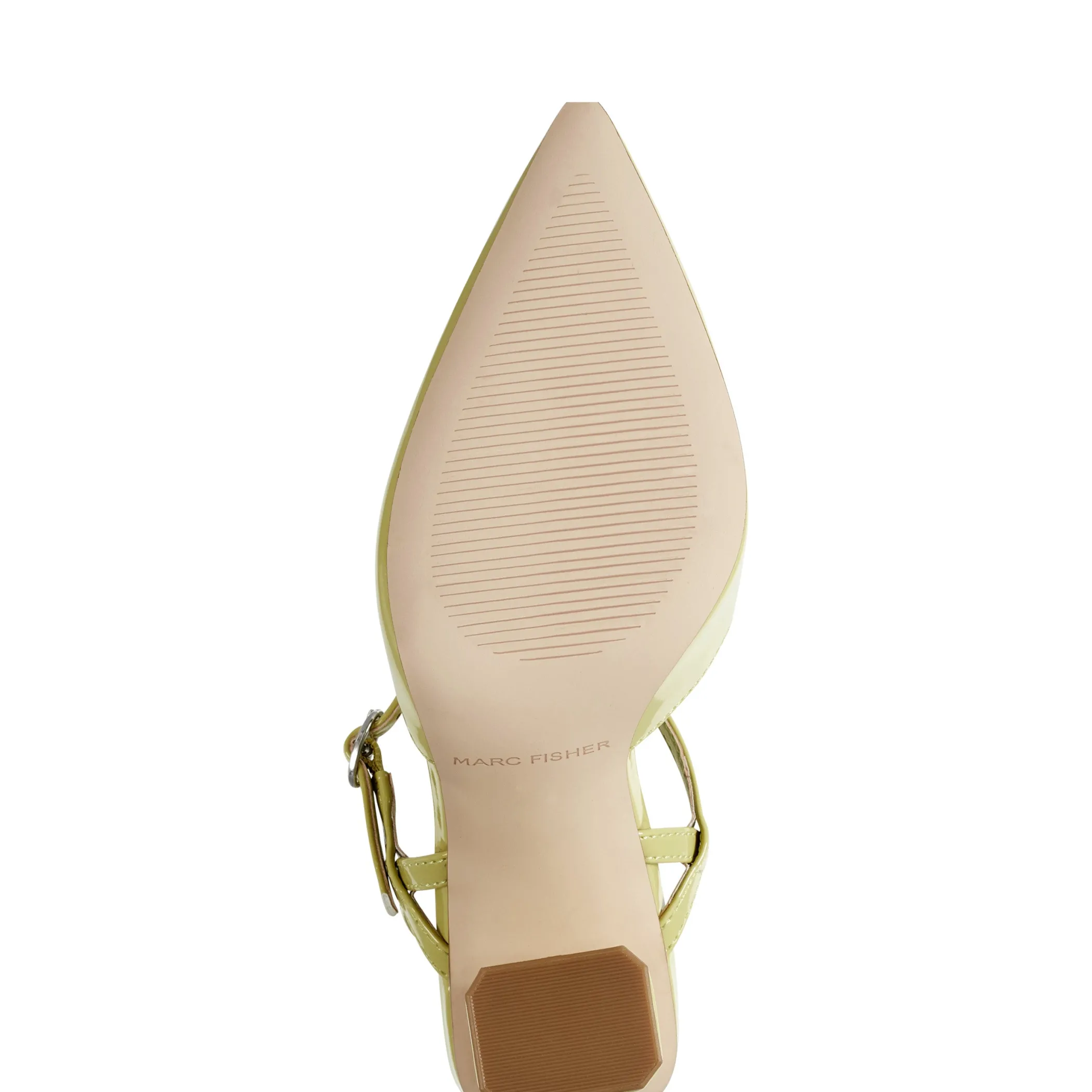 Best Marc Fisher Doster Pointy Toe Slingback Yellow Patent