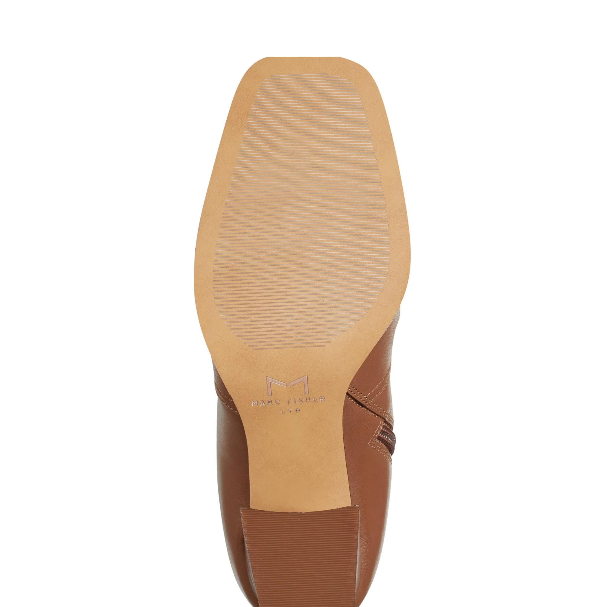 Best Sale Marc Fisher Dreeam Block Heeled Boot Tan Leather