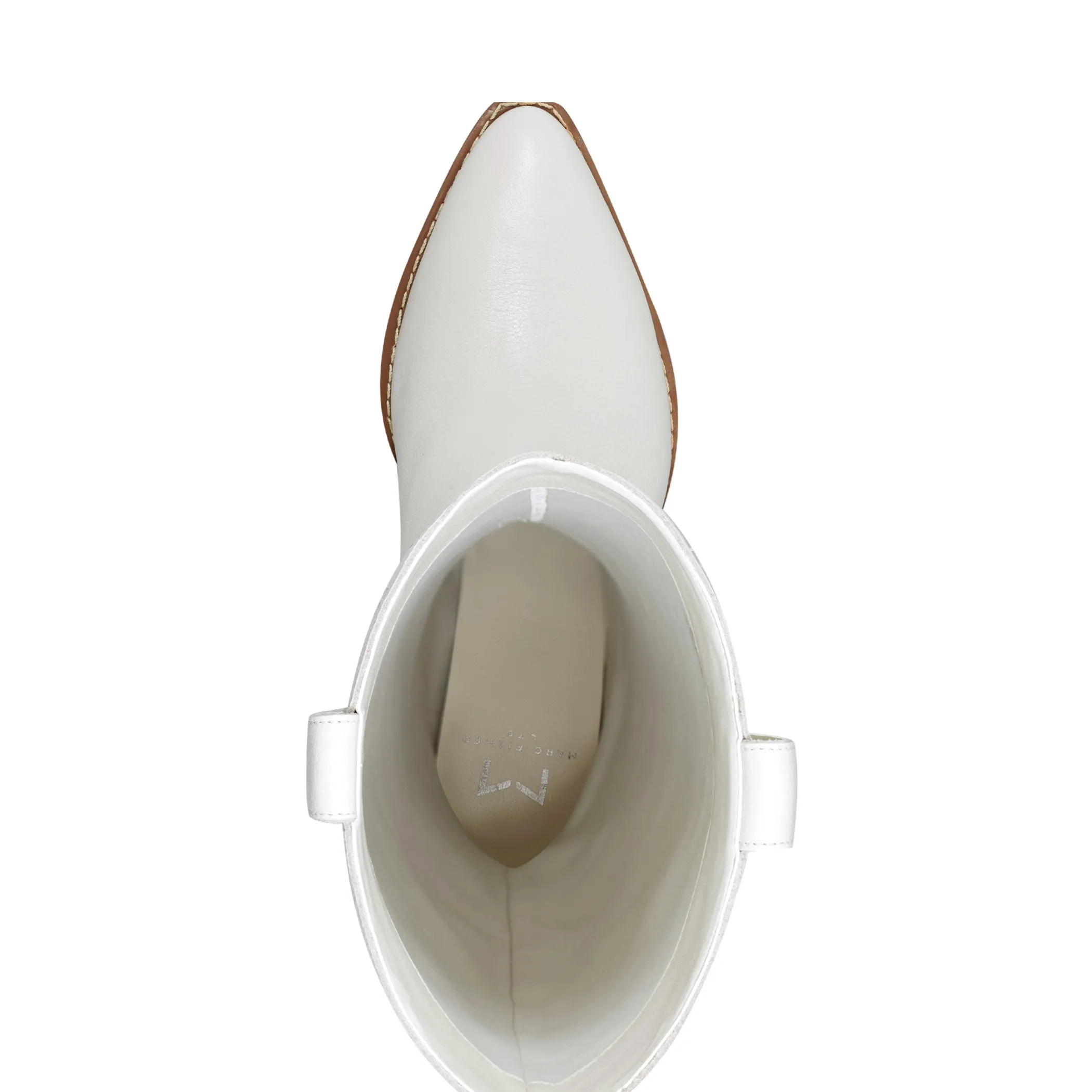 Flash Sale Marc Fisher Edania Western Pointy Toe Boot Chic Cream