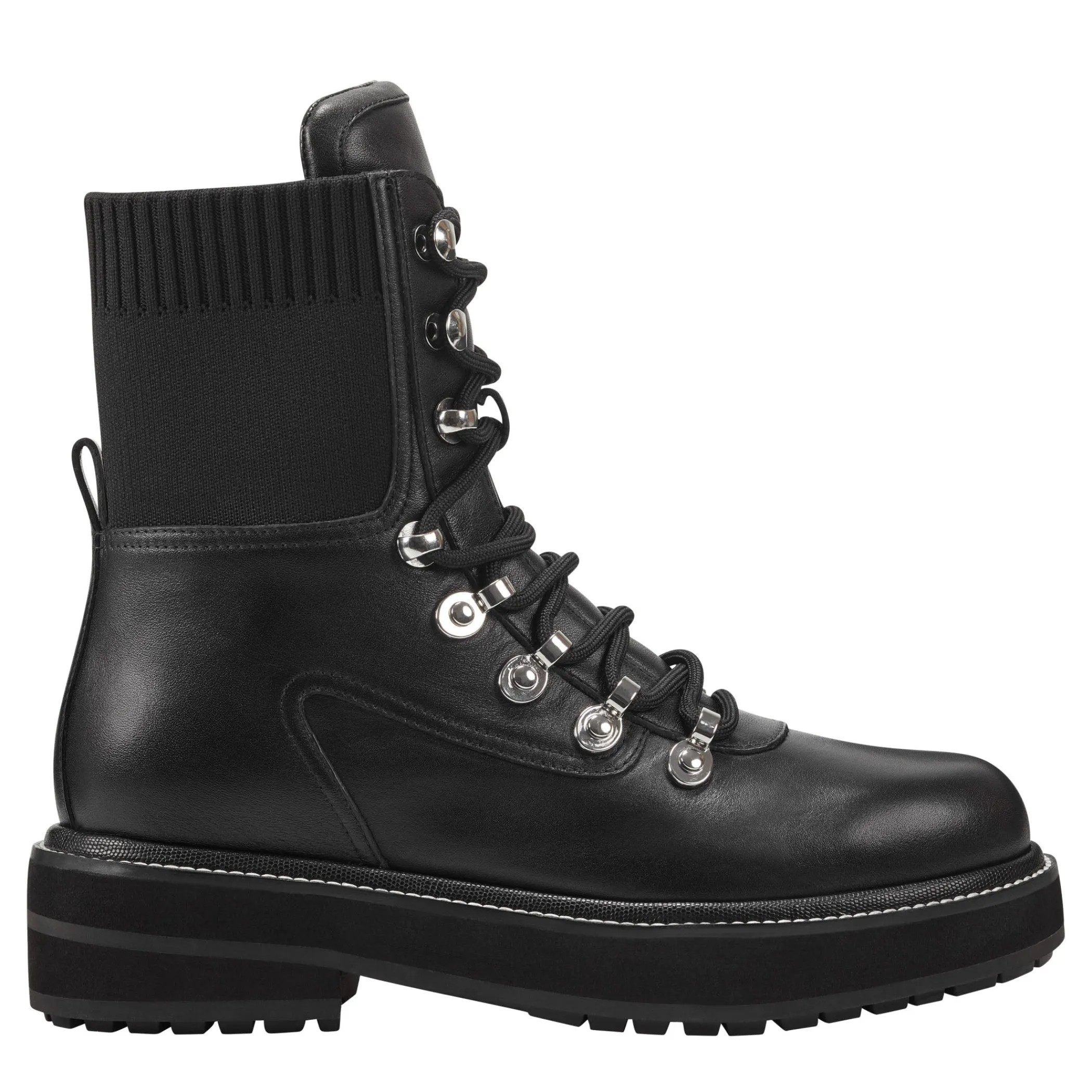 Store Marc Fisher Elwa Lace Up Bootie Black Leather Multi