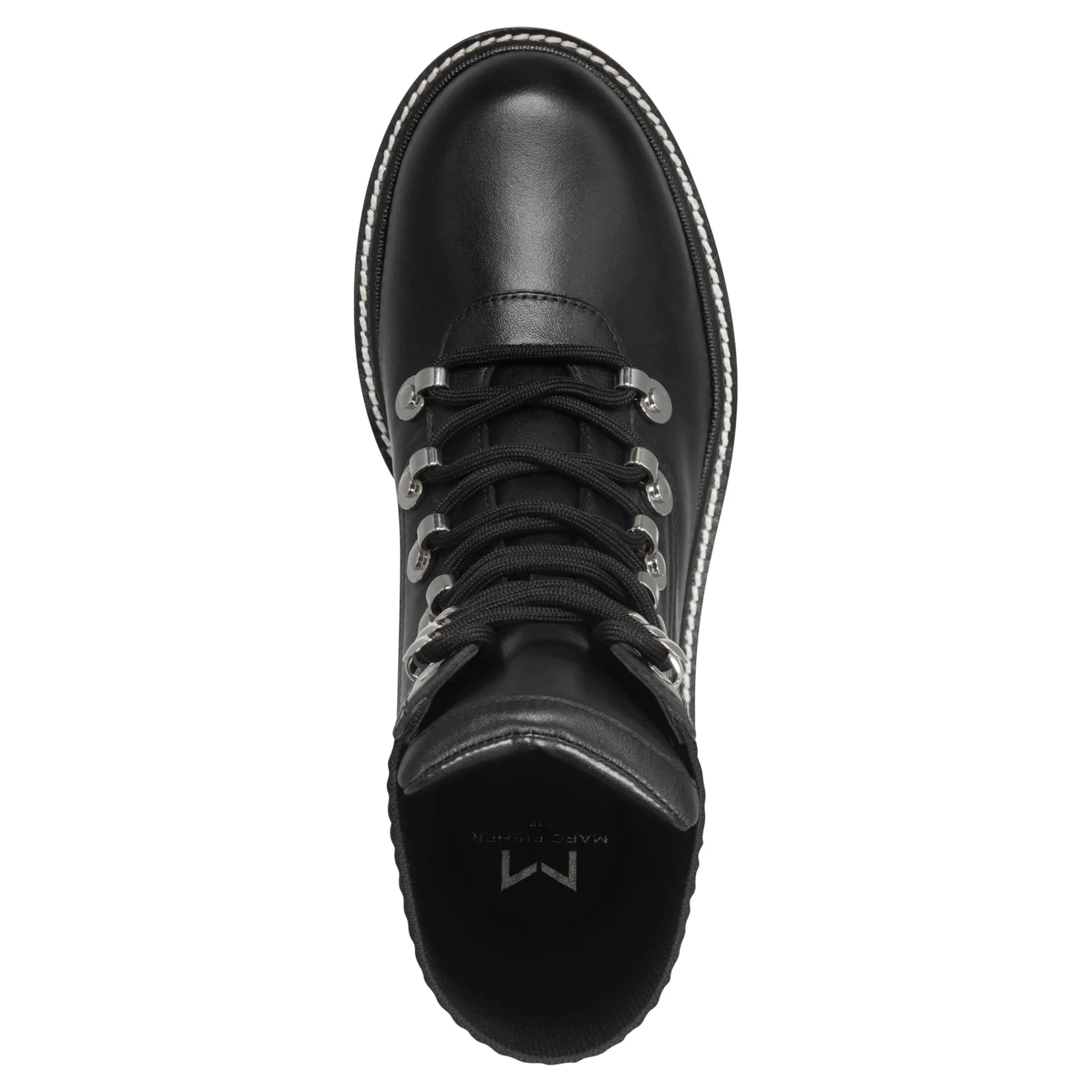 Store Marc Fisher Elwa Lace Up Bootie Black Leather Multi