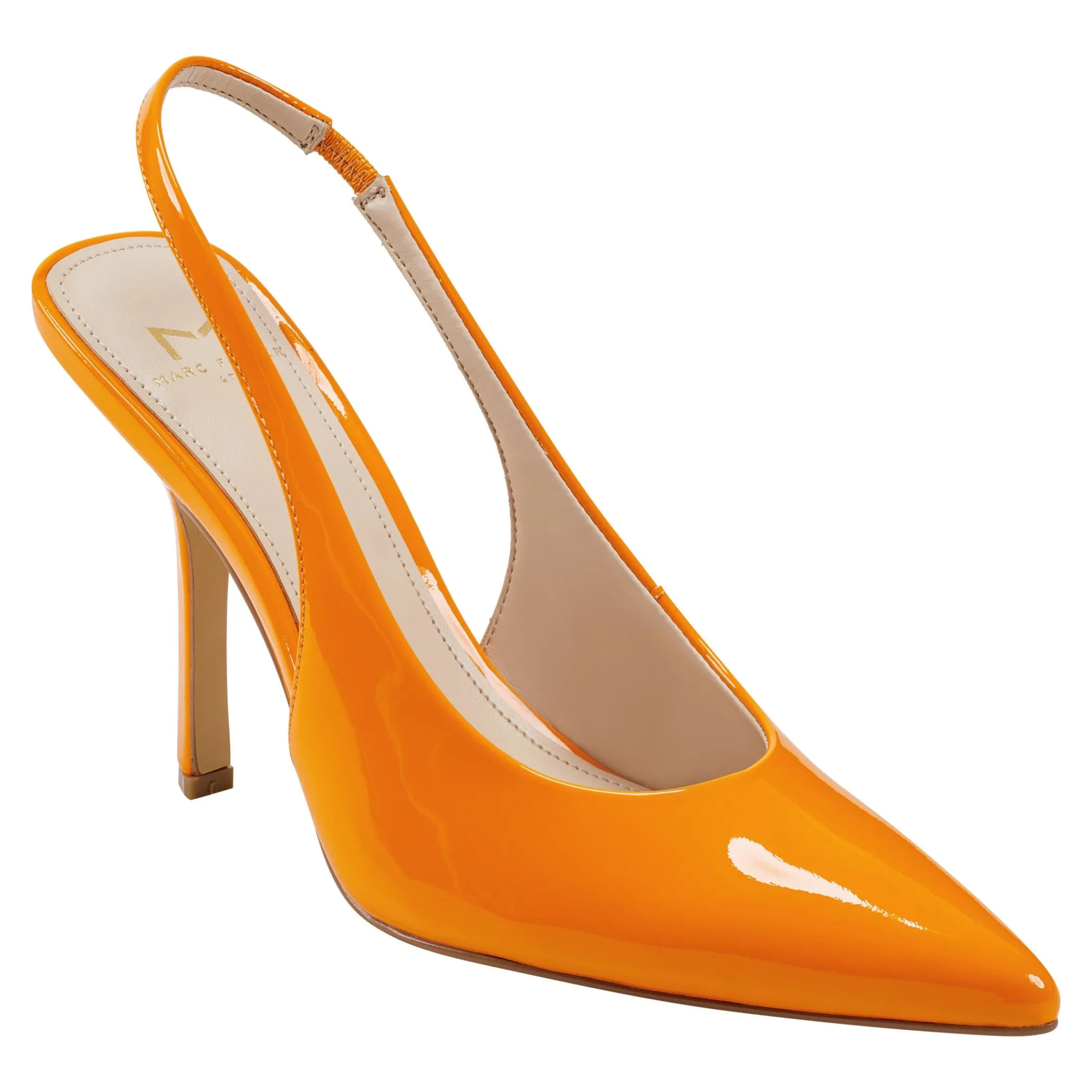 Store Marc Fisher Emalyn Slingback Pump Neon Orange Patent