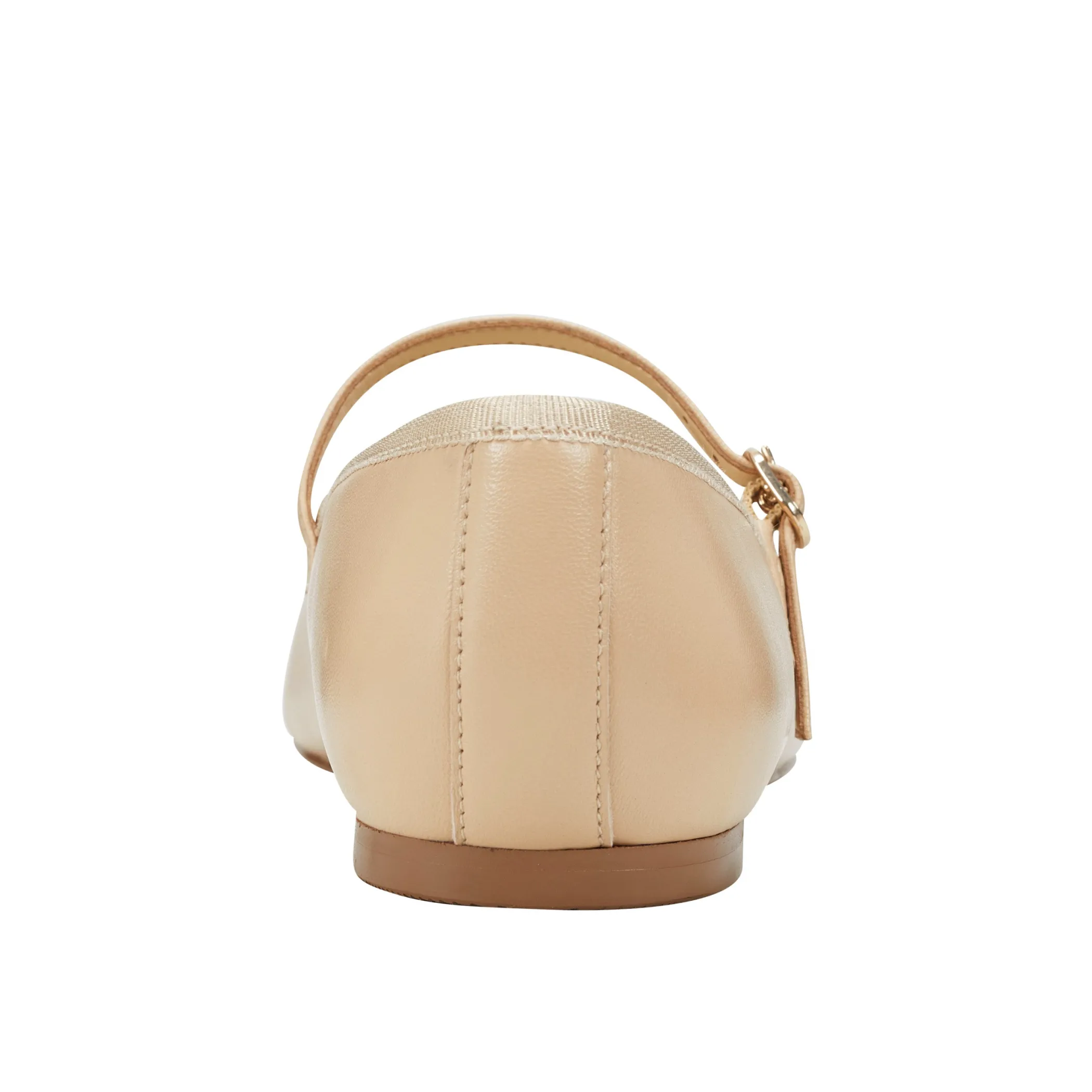 Sale Marc Fisher Espina Ballet Flat Natural Leather