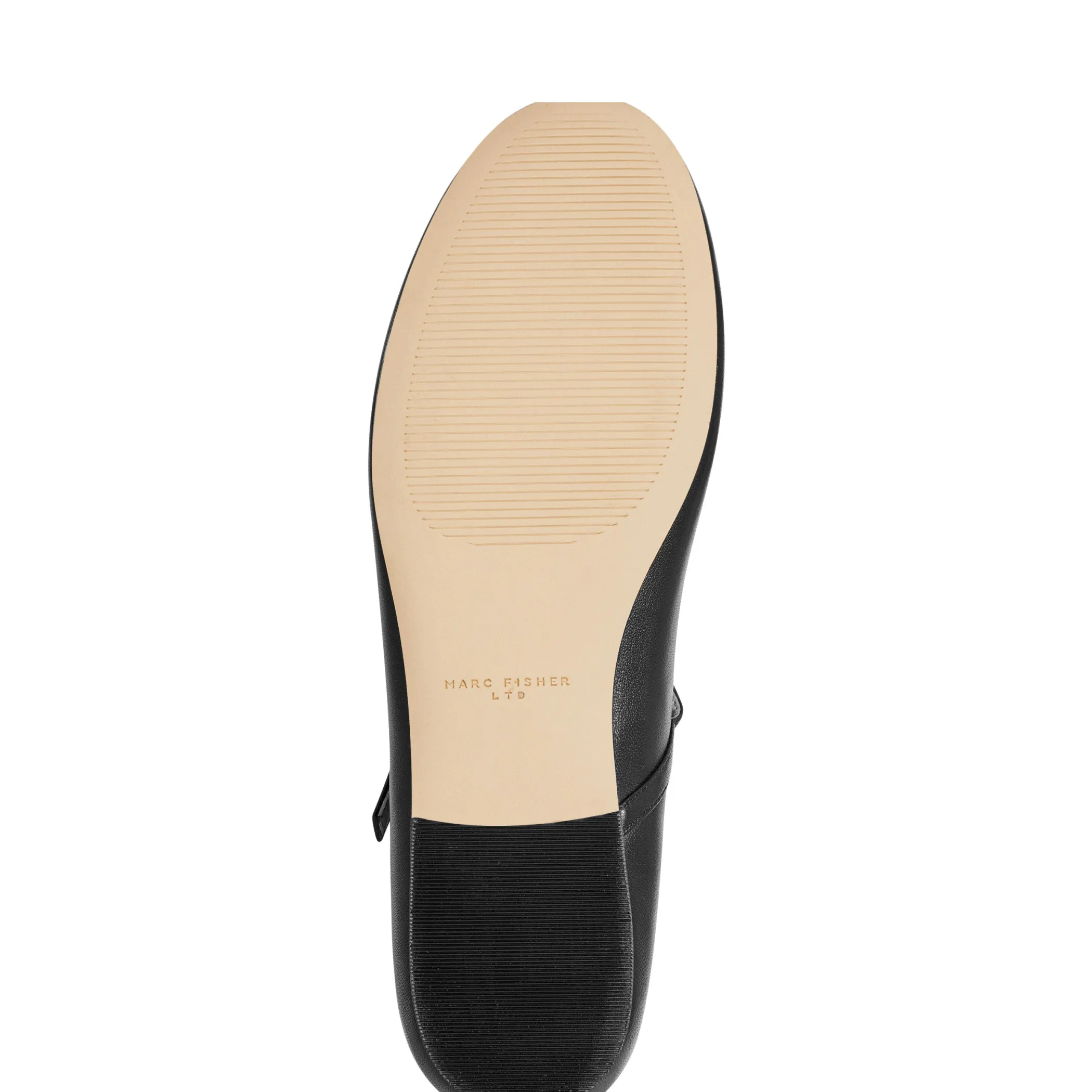 Clearance Marc Fisher Espina Ballet Flat Black Leather
