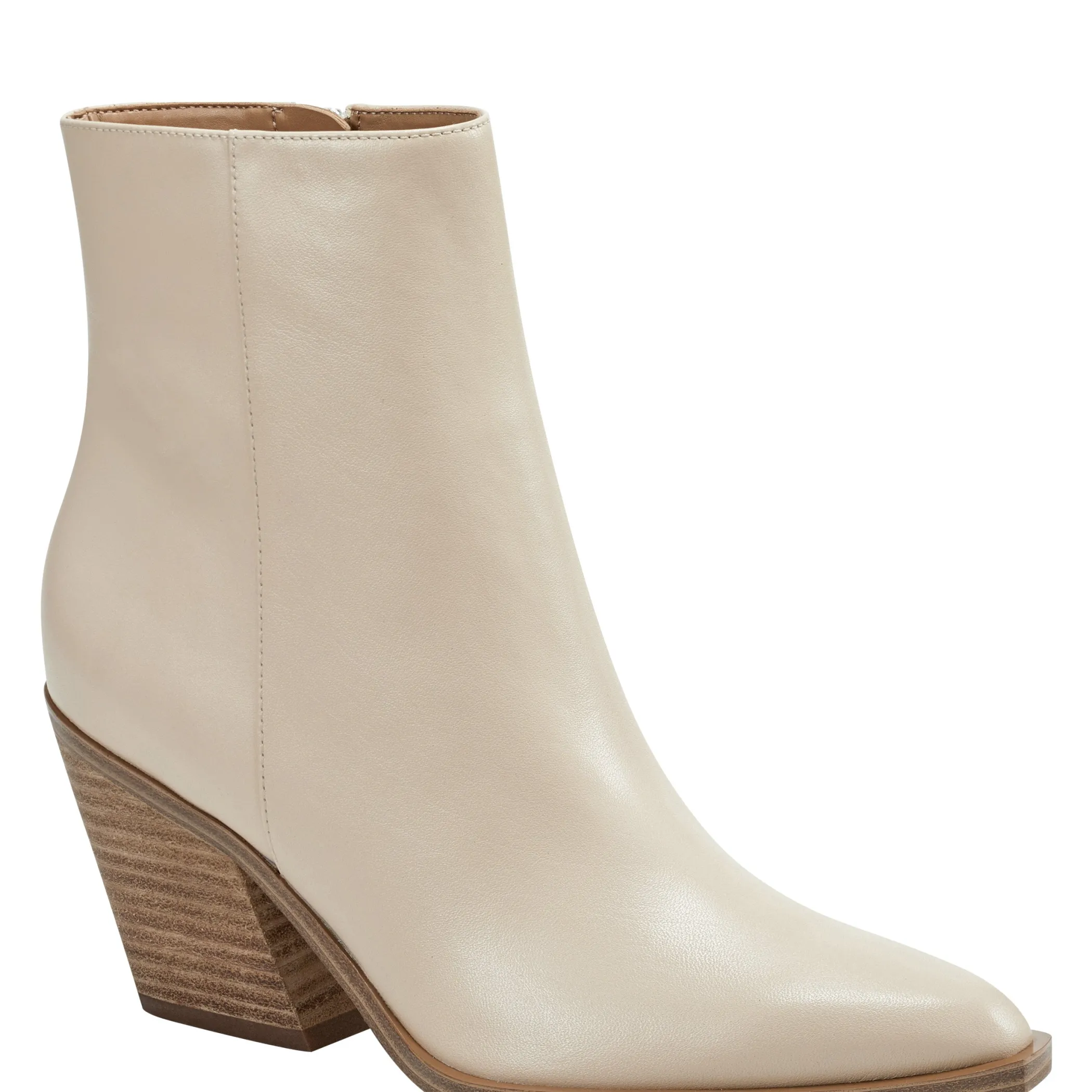 Cheap Marc Fisher Fabina Ankle Bootie Cream Leather