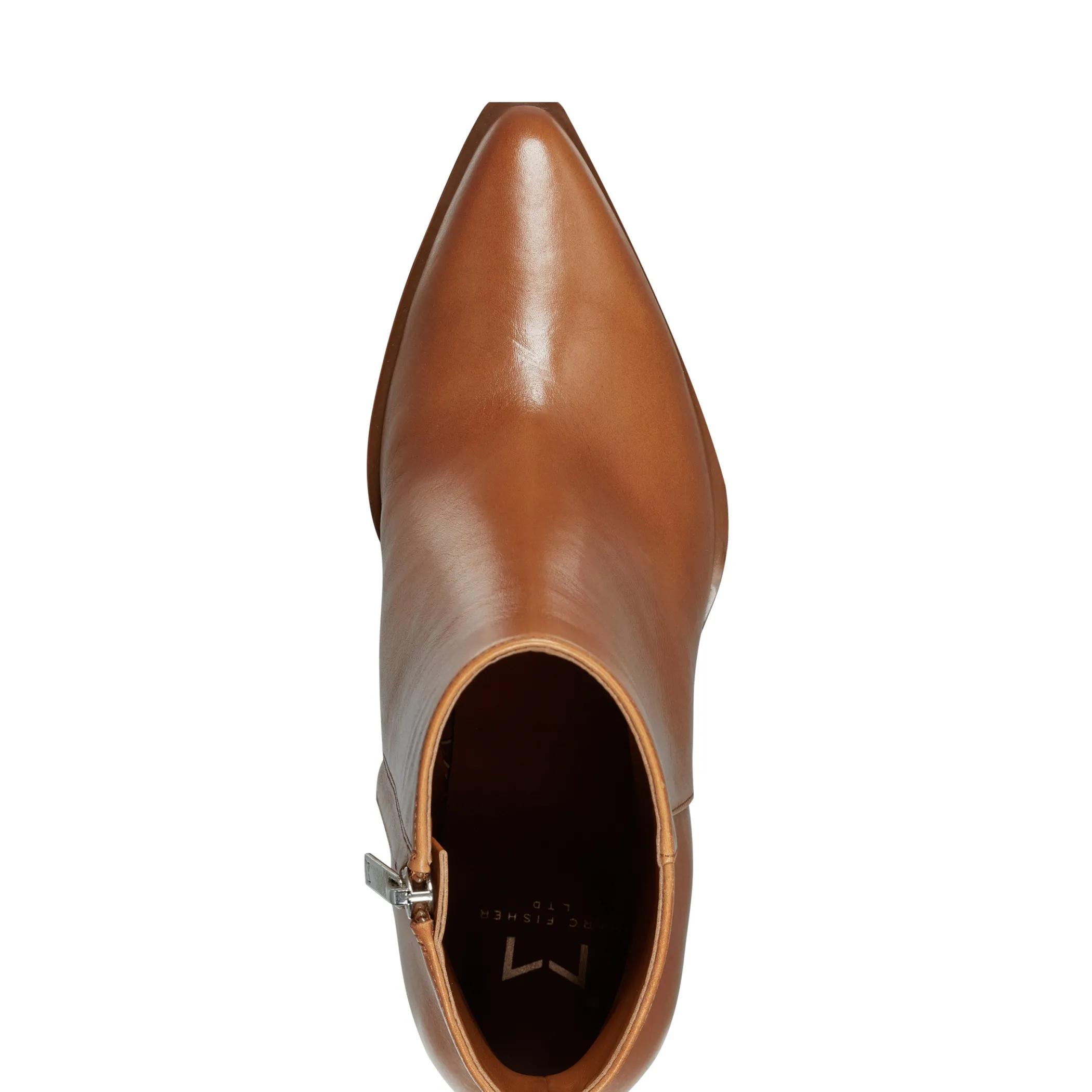 Fashion Marc Fisher Fabina Ankle Bootie Luggage Leather